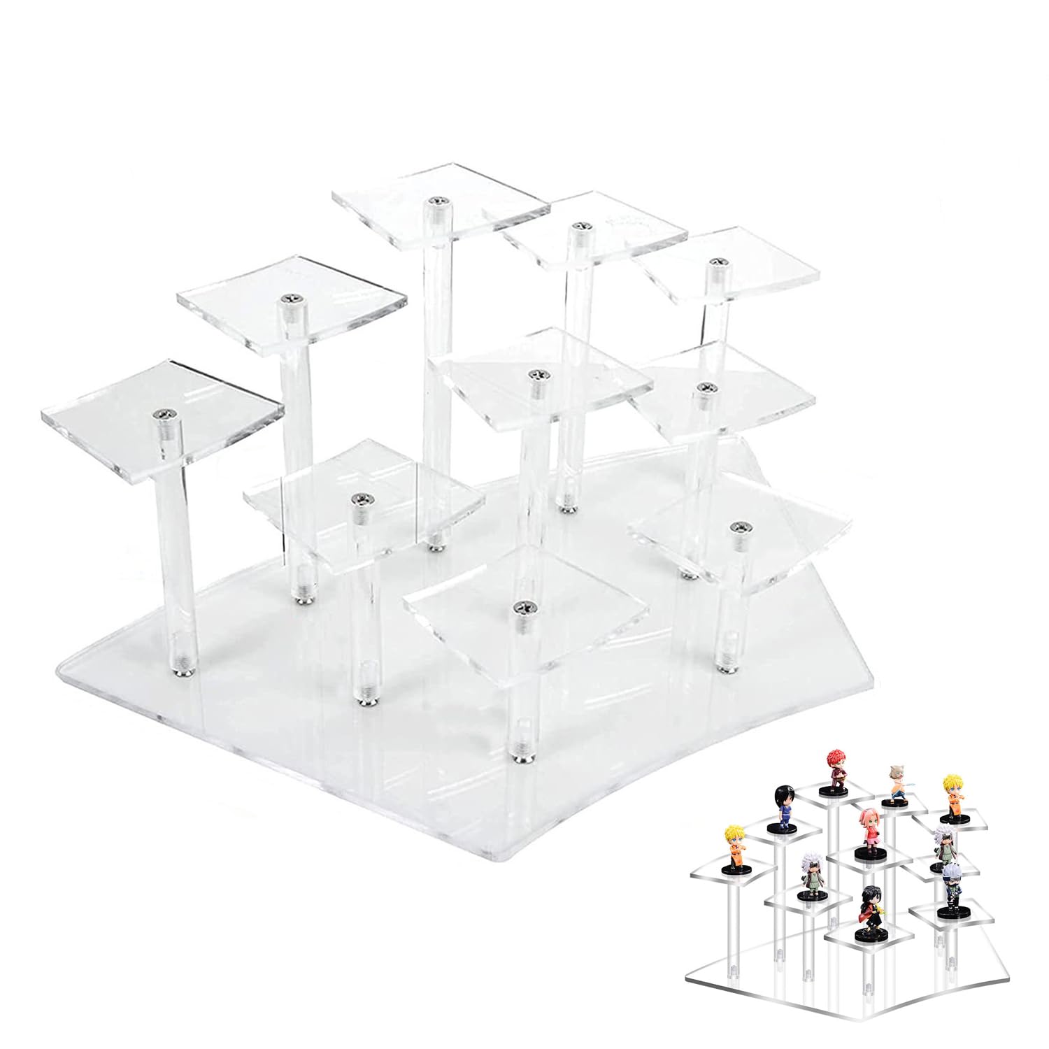 10 Tier Acrylic Display Stand - Clear ADS01-image-bf68b1a5-f826-4bae-9094-65987cce648b-104483