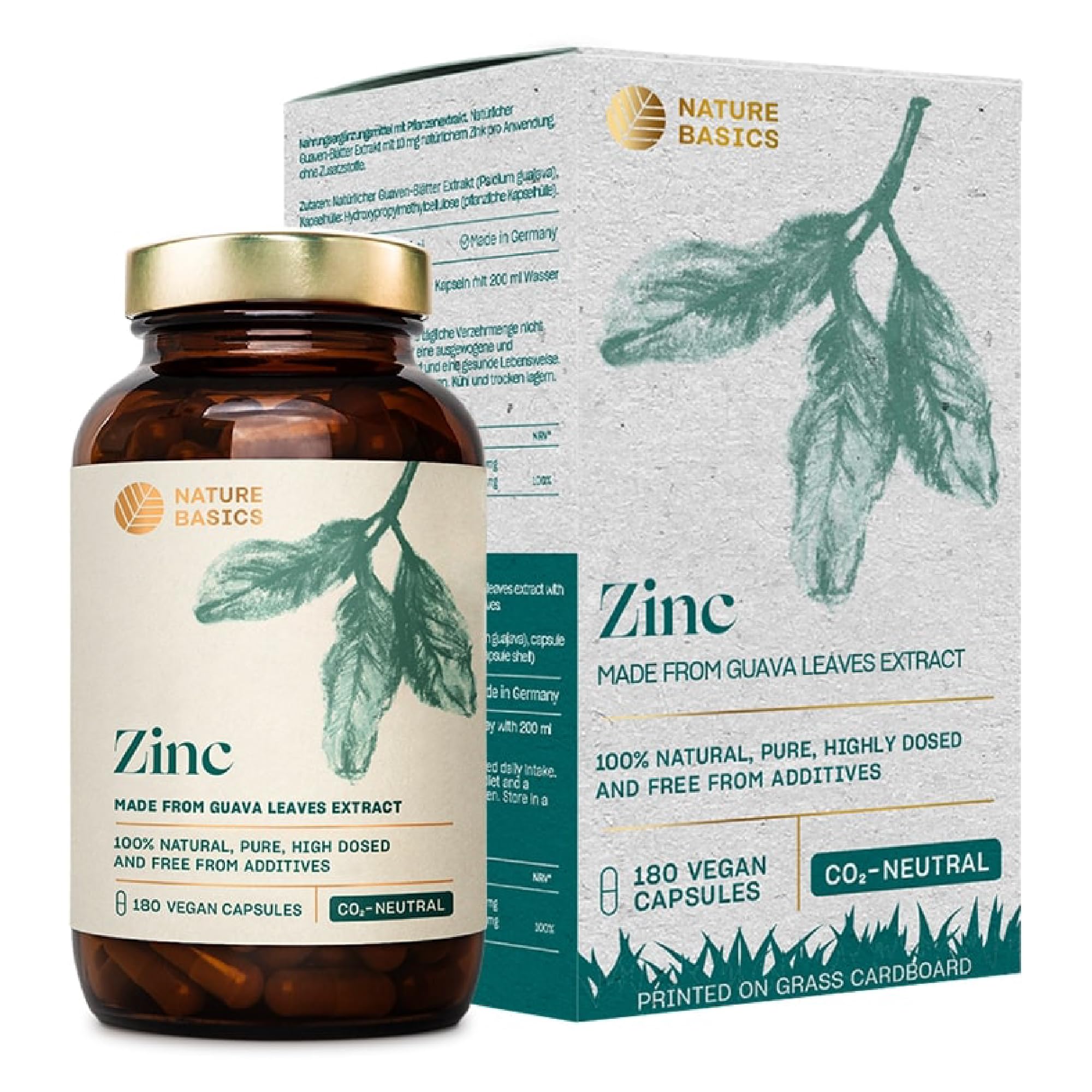 Zinc Supplement Vegan Capsules - White 180 Count-image-8990f543-c5d8-4656-b37a-370d34ce6d22-109832
