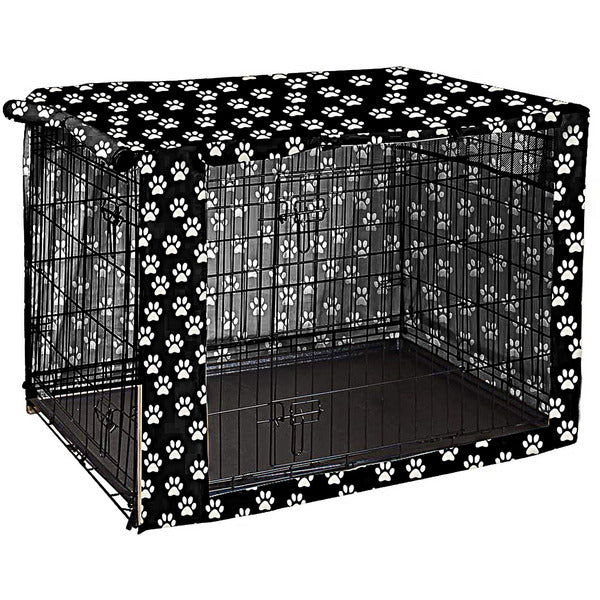 Dog Crate Cover for Wire Crates, Heavy Nylon Durable Black Small-image-a100ce76-87bc-482a-9ddc-4cb70c28aae5-6000