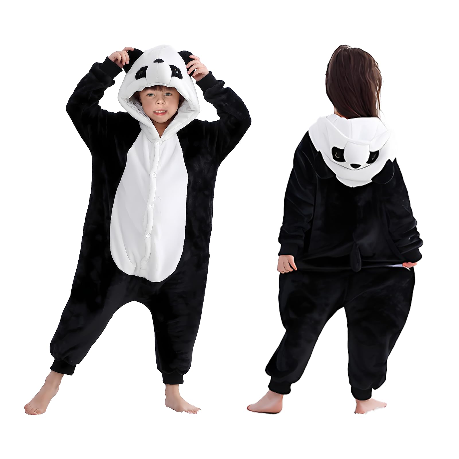 Kids Fleece Animal Onesie - Panda 5-6 Years-image-060d7431-328e-4844-a68f-98ad8b3272c8-120770