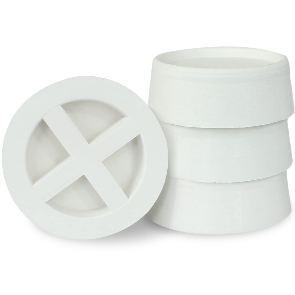 Anti Vibration Rubber Feet Pads - White Pack of 4-image-be2d7381-d88b-4659-b40f-30f042de12ee-89342