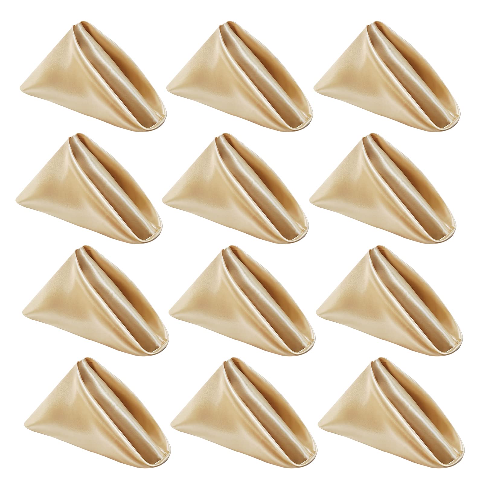 Satin Cloth Napkin Set of 12 - Red 50.8 x 50.8 cm-image-2a393716-3034-4ee6-a629-cde2225f9b27-113774