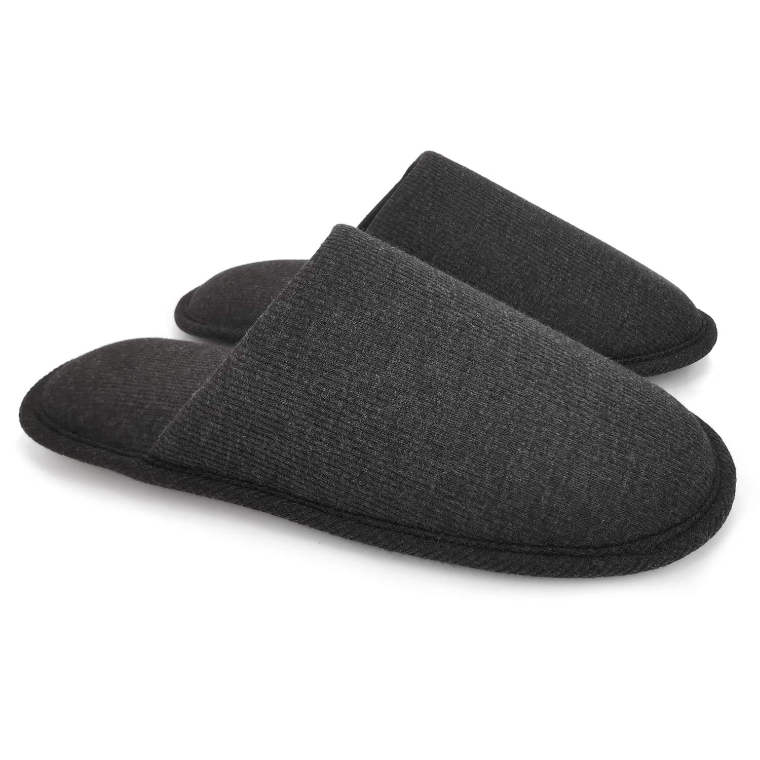 Men's Memory Foam Slippers - Charcoal Grey UK 5/6-image-43b5ce3a-c24b-49e4-8d67-6d543d8b3097-112581