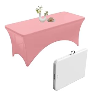 Light Pink Elastic Tablecloth for 6ft Rectangle Tables-image-9c7b9e61-3ac2-448e-8386-e36c73b7fd47-54859