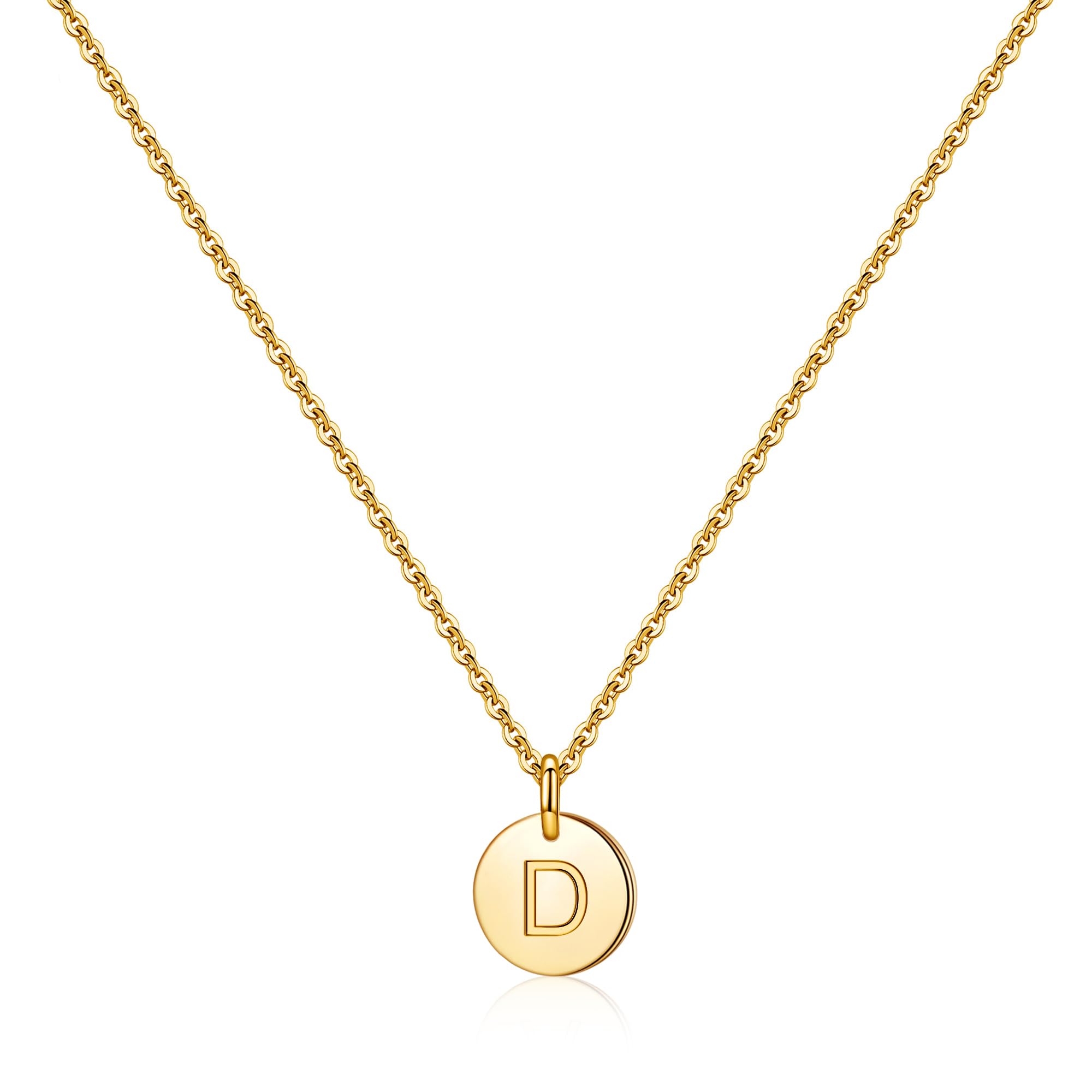 14K Gold Filled Initial Necklace for Women & Girls - Personalised Disc Pendant, Perfect Christmas Gift-image-9aa5fde0-4d03-4012-afd7-499458cc2688-66836