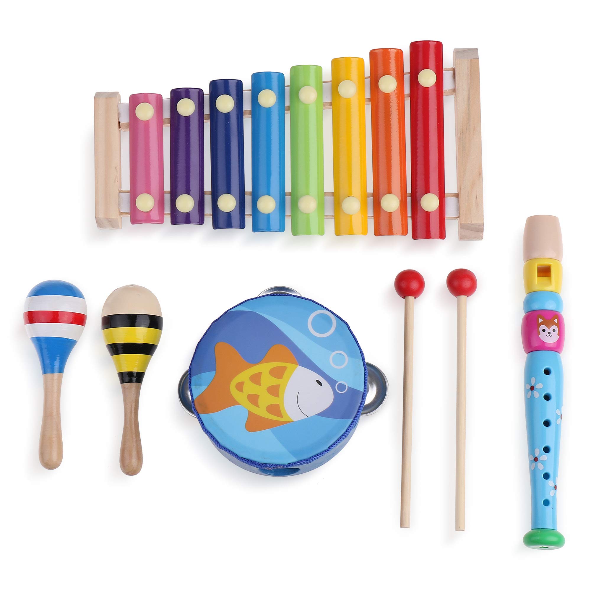 Precies gestemde houten xylofoon voor kinderen met harmonica- Smarkids Precies gestemde houten xylofoon voor kinderen met harmonica- Smarkids
