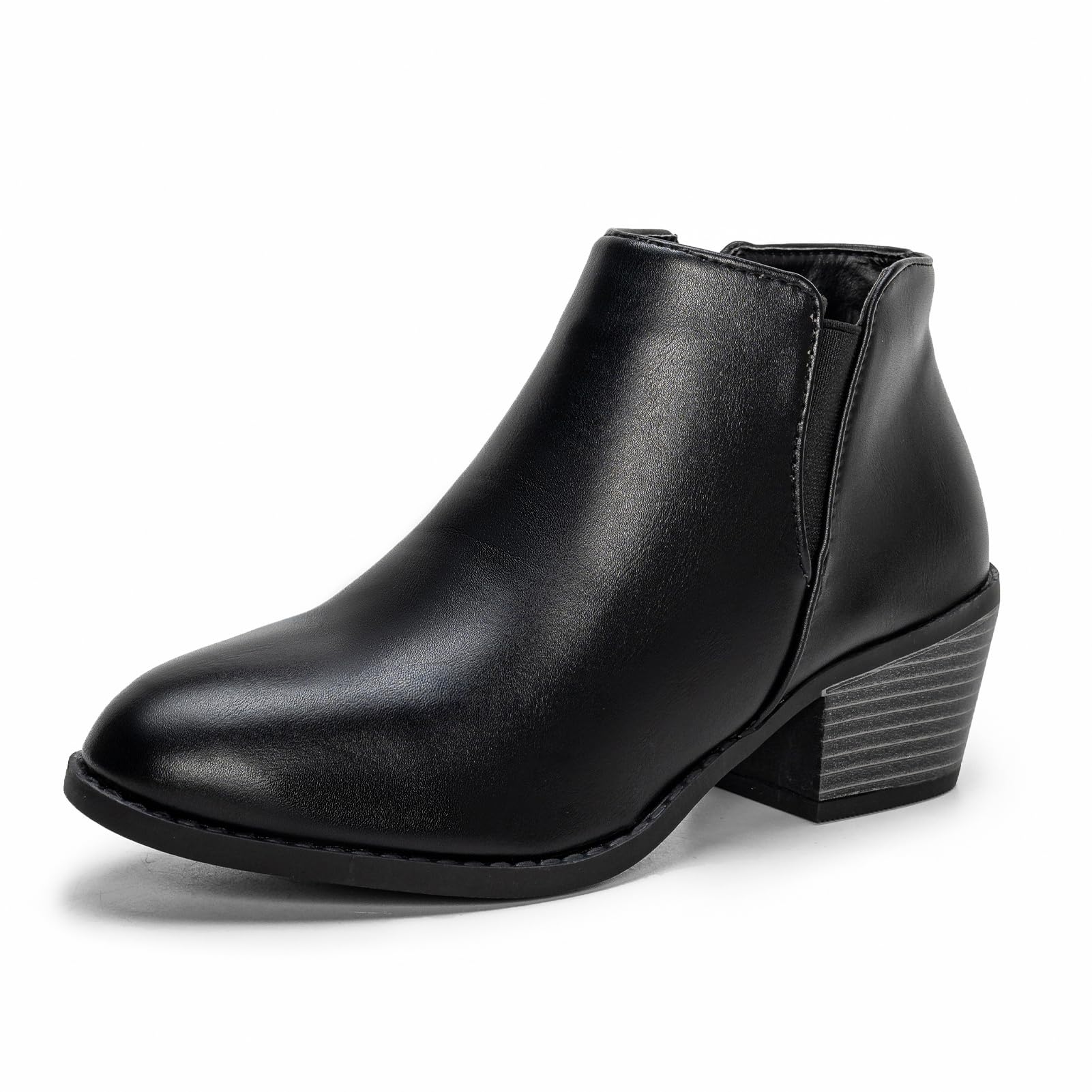 Women's Chelsea Boots Chunky Heel - Black UK 5.5-image-a8c761fc-c6d7-4e01-8365-a61927676c54-88723