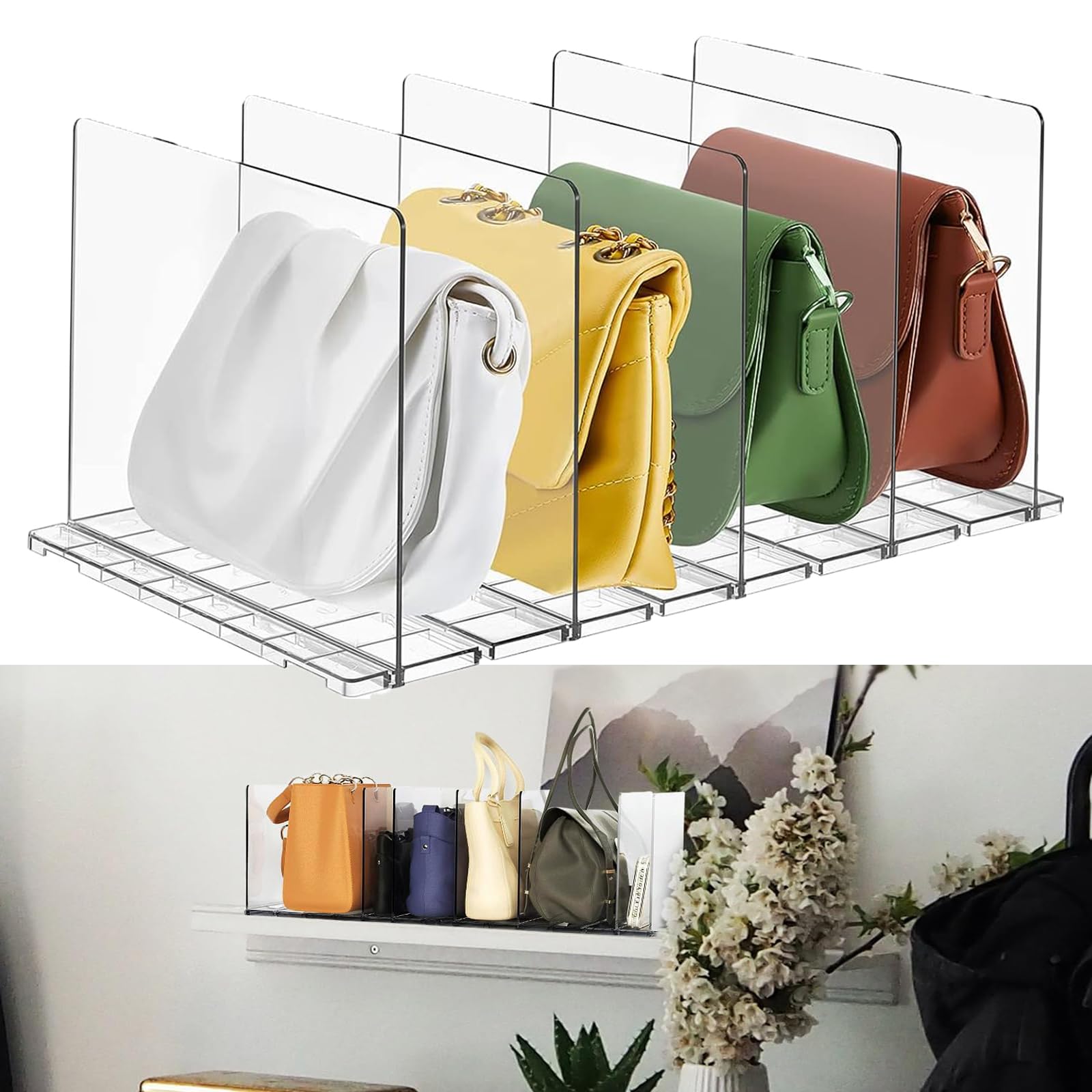 Closet Shelf Dividers 5pcs - Clear Plastic-image-69264d38-4049-44ea-bf52-c8c717aec74e-91060