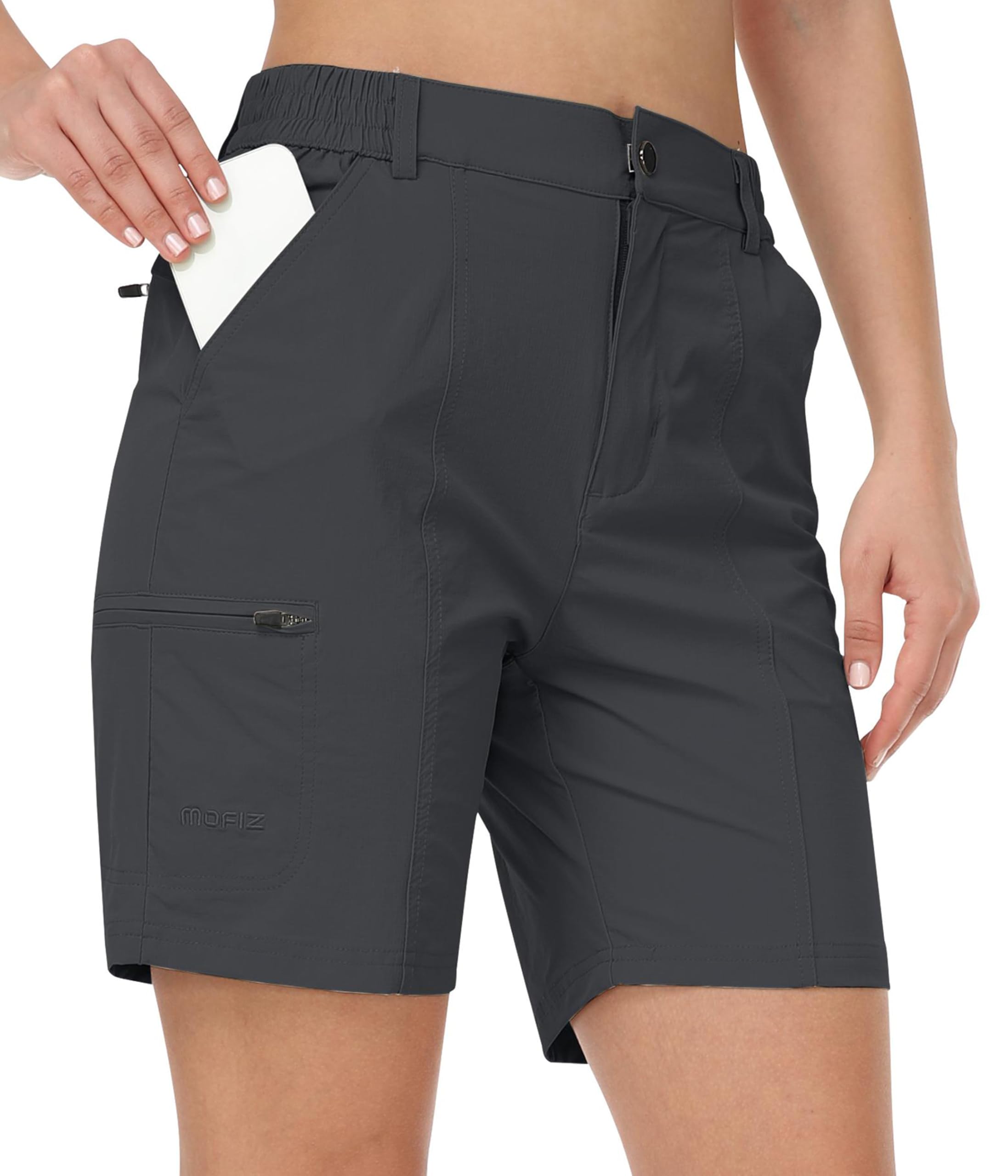 Women's Hiking Cargo Shorts - Dark Grey 2XL-image-ad2fc8e2-c272-4429-b235-88e227d2e6f2-86430