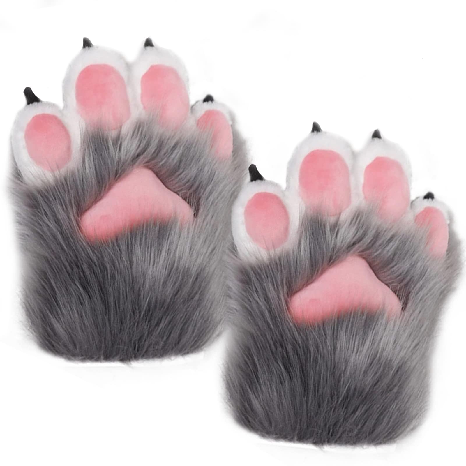 Fluffy Animal Paw Gloves Cosplay - Grey M-image-e80da4c1-4cda-4a8a-90be-86cd1e7155bf-109669