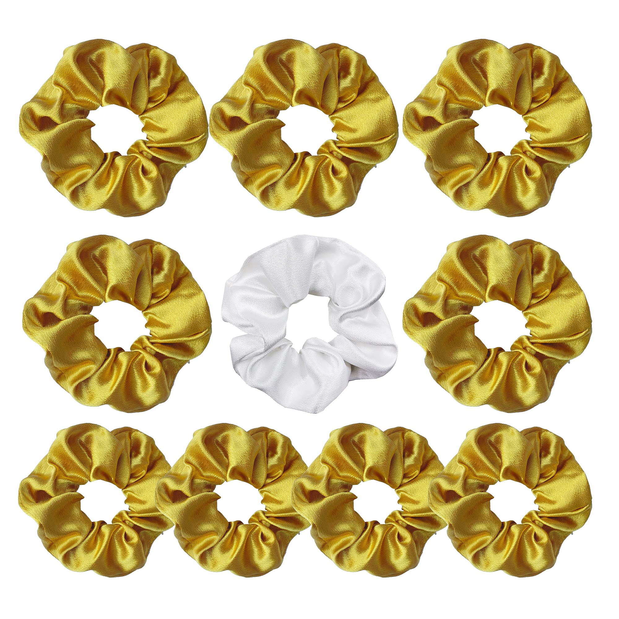 LADY&HOME Yellow Bridesmaids Scrunchies - 10 Pack-image-db8545fc-35fa-45e4-8ca4-0d80a3828112-53885