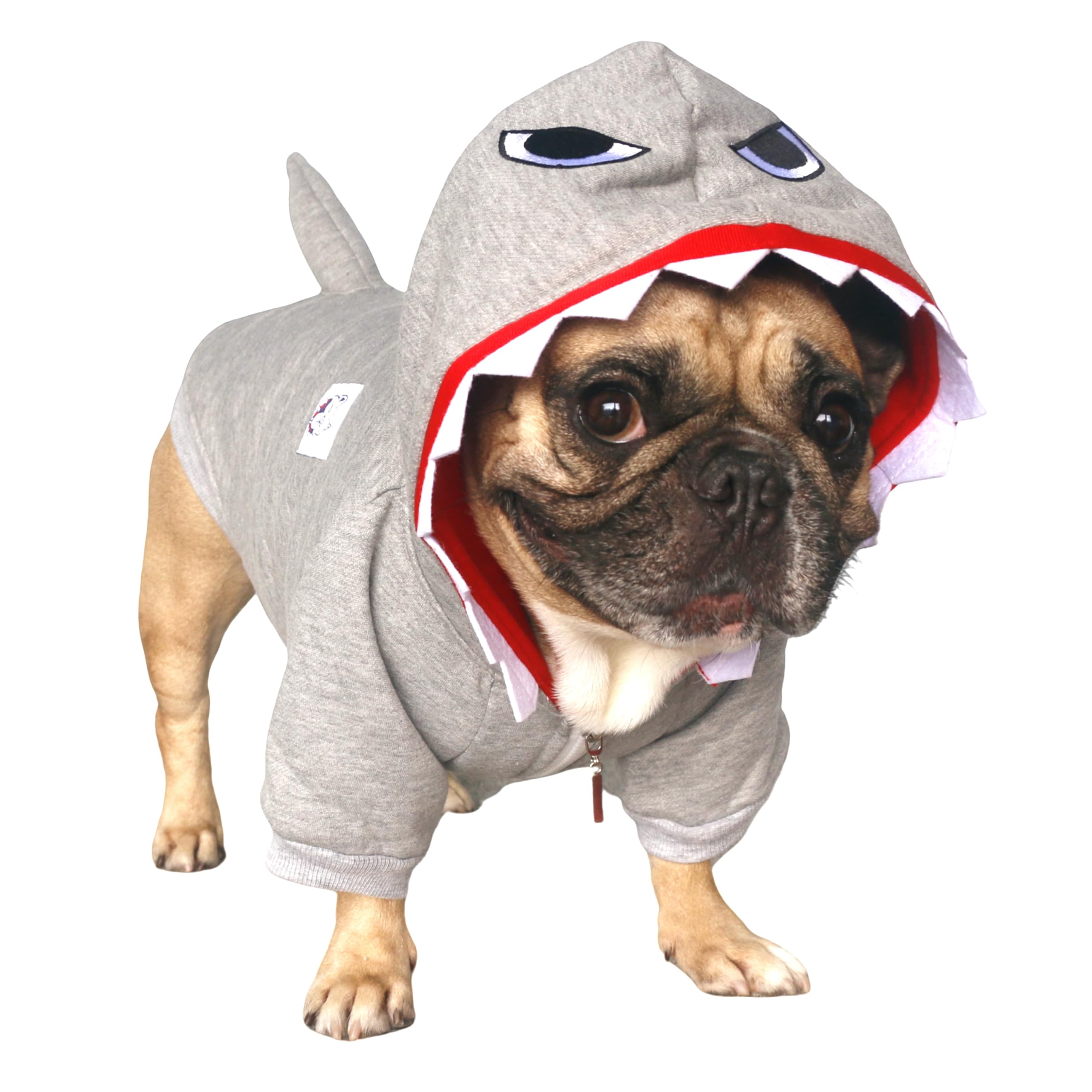 Dog Shark Hoodie Costume - Shark Grey Medium-image-cae77c44-1f80-4cb1-bb8a-b344656f4573-121499