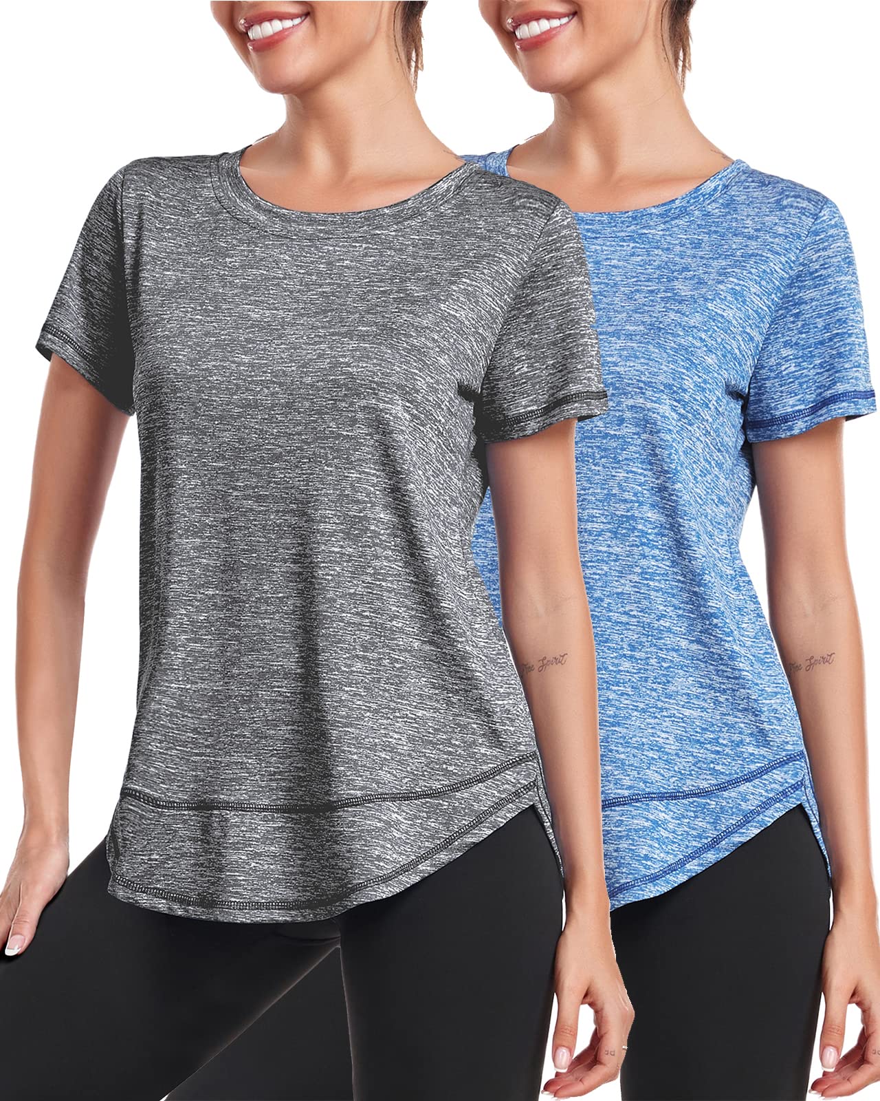 Women's Sports T-Shirt - Grey+Blue M-image-4afbcca4-3fc4-4706-9486-c6a908bb21d9-122378