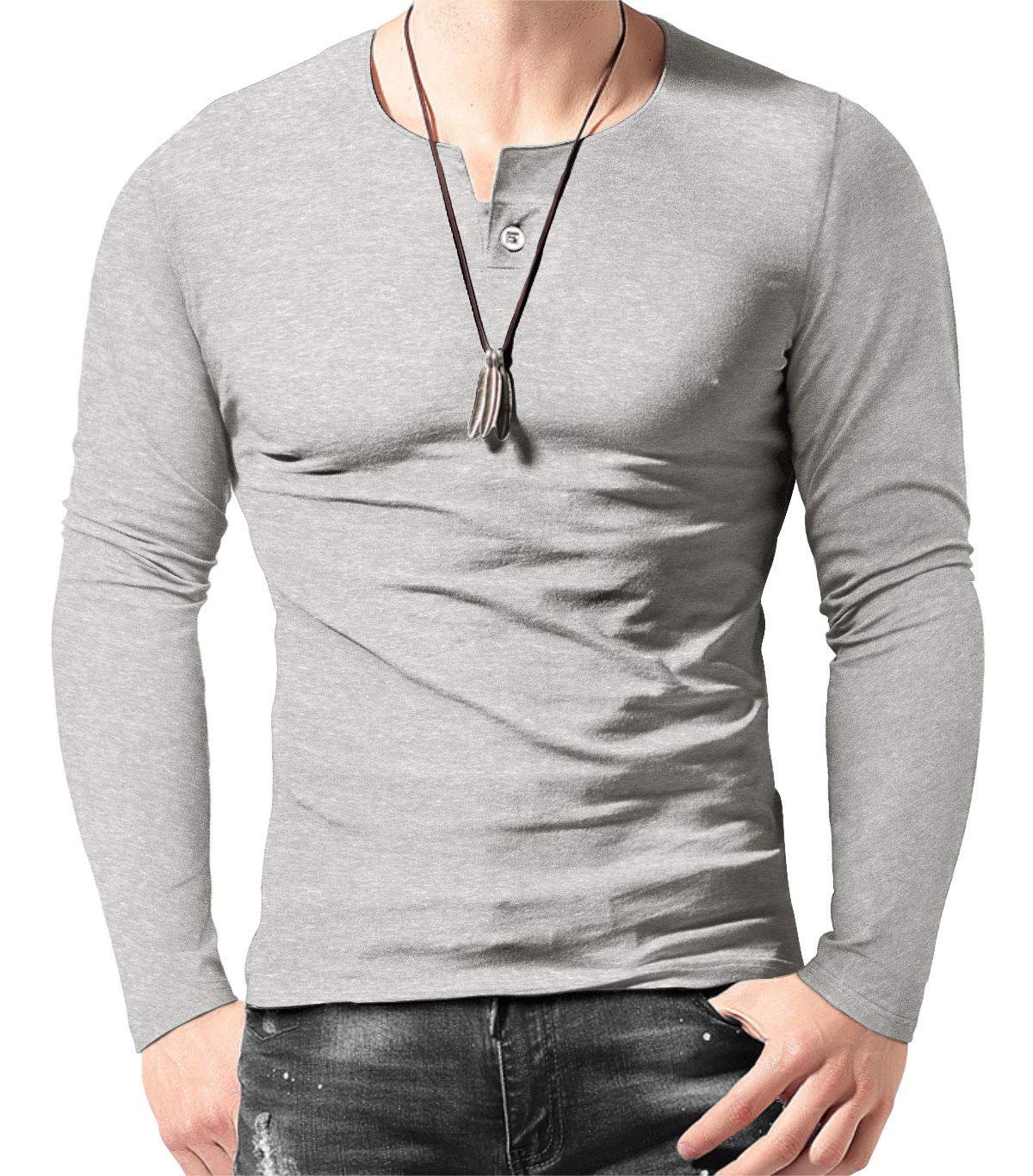 Men's Sports T-Shirt Long Sleeve - Grey XL-image-445f9f5e-66d0-4cb5-8981-40eb56380293-108462