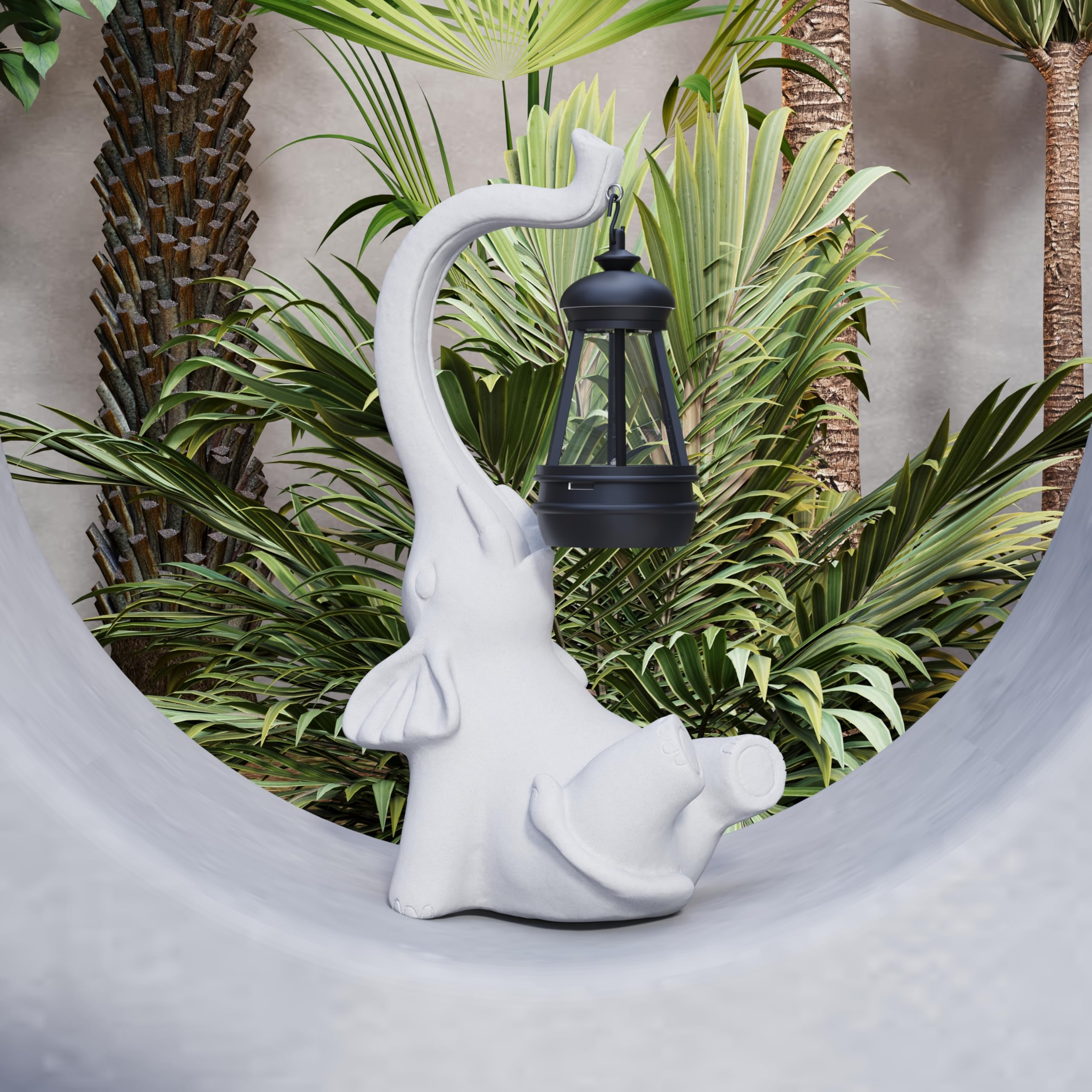 Solar Elephant Statue Light - 10 Inch Face Upward-image-4f769851-7a72-495a-92e4-337e70e8e095-91296