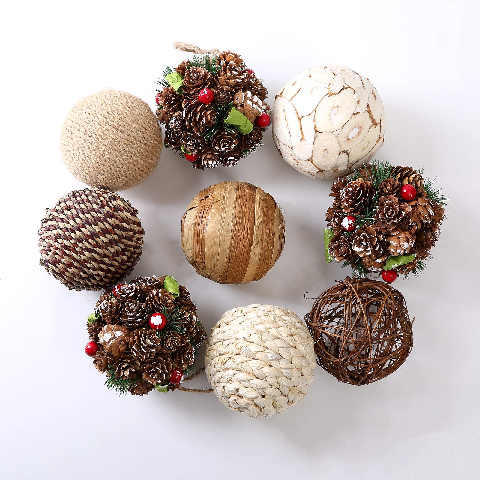 Rattan Ball Orbs 9pcs 3.5in Vase Fillers - Brown-image-7e01a600-39aa-47fa-a8b0-00ee71ab64da-99839