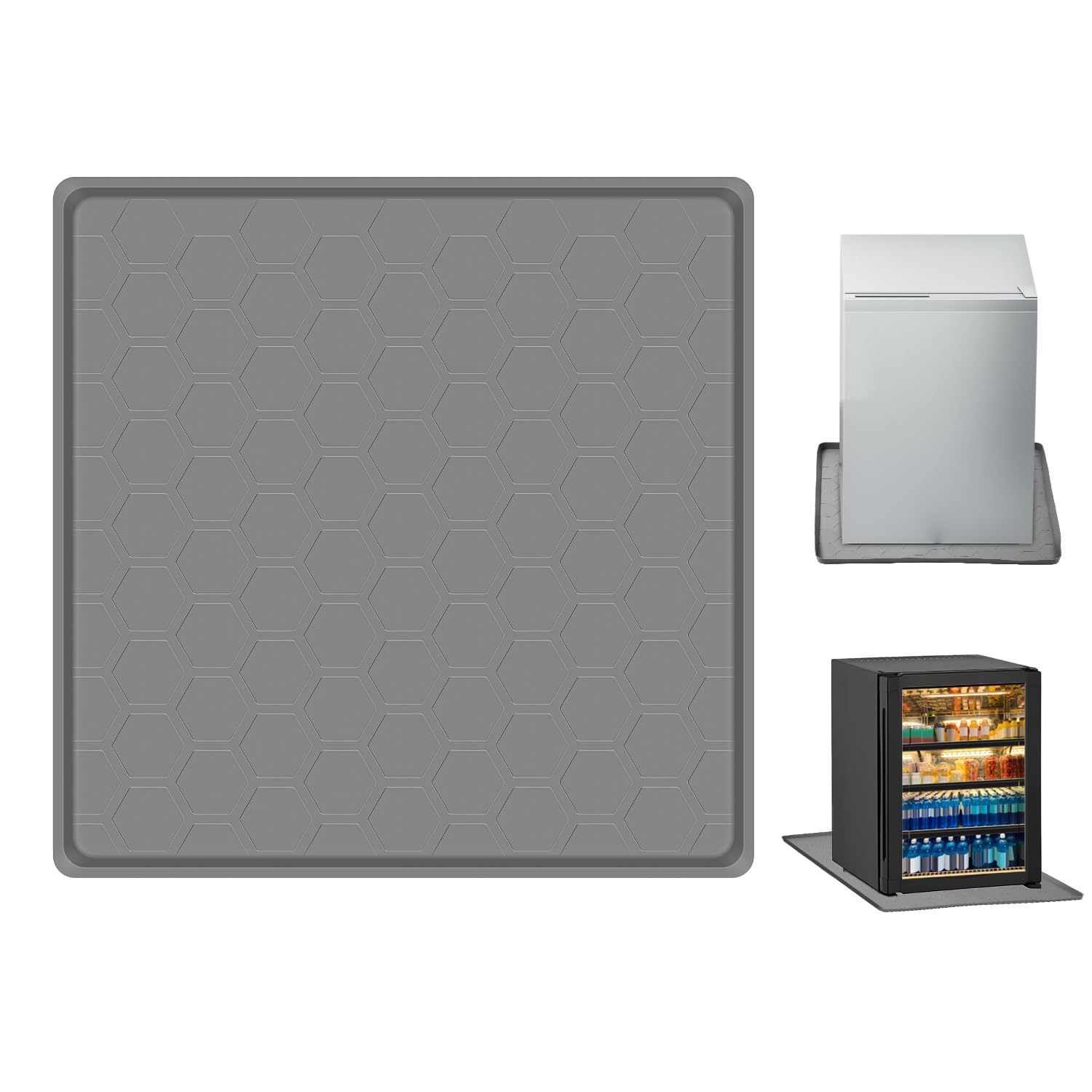 Refrigerator Floor Protector Mat - Grey 60x60cm-image-ce23524e-9f06-4c93-bc4b-e7f89003af04-116247