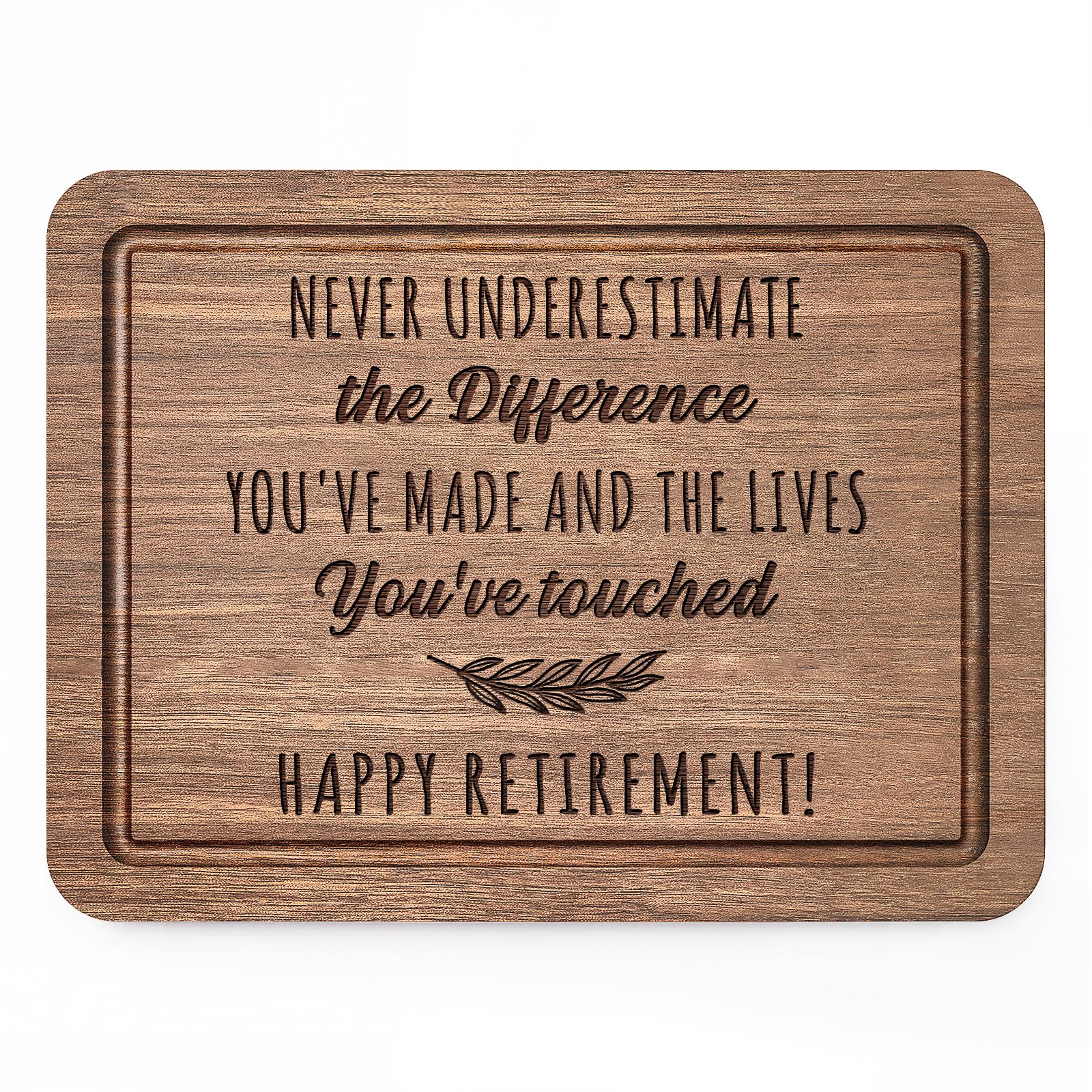 Engraved Walnut Chopping Board – Perfect Retirement Gift with Heartfelt Message, 11×8.5 inches Engraved Walnut Chopping Board – Perfect Retirement Gift with Heartfelt Message, 11×8.5 inches