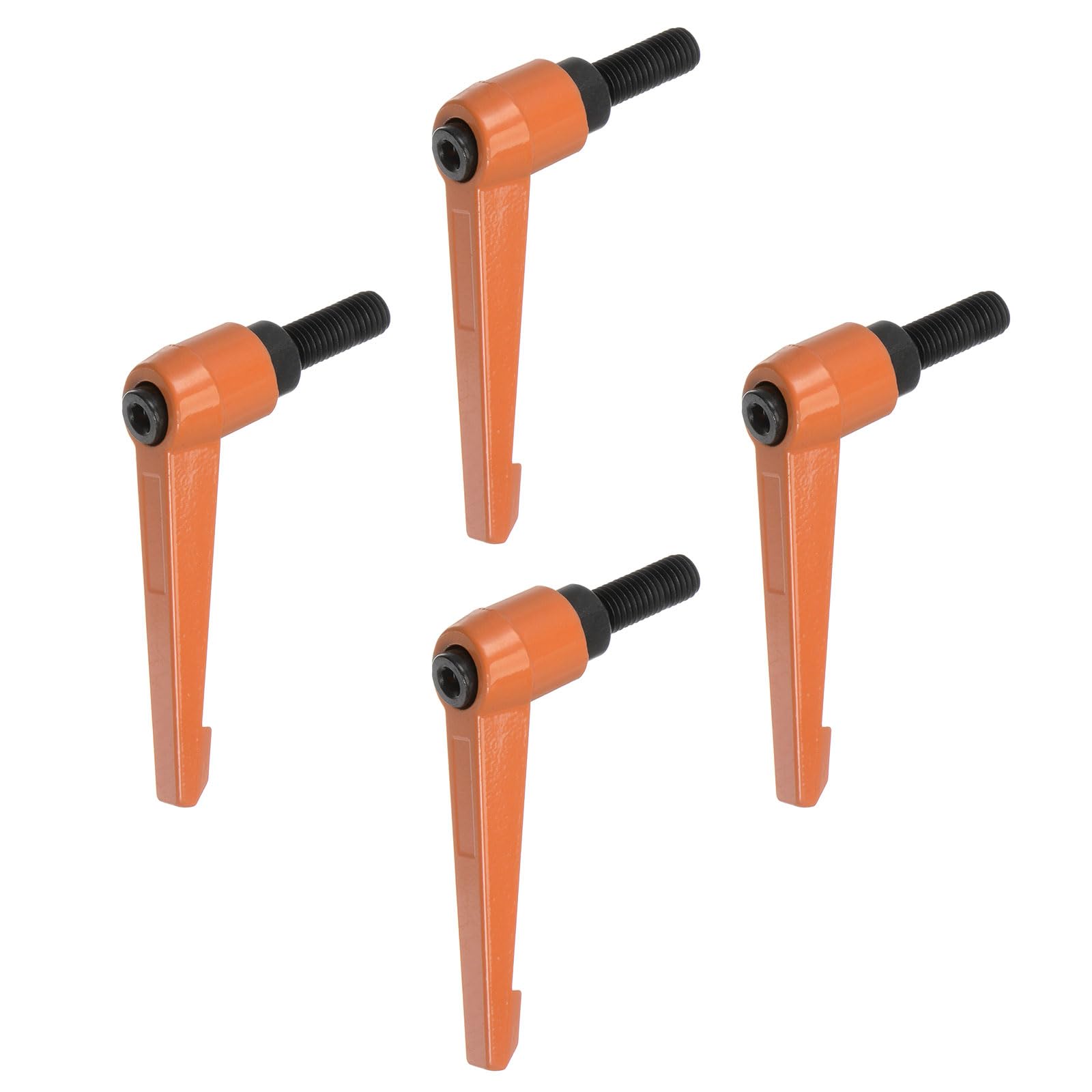 4pcs Adjustable Clamping Lever Handles M10 x 25mm Male Thread Quick Release, Orange-image-4a8e71b0-8342-48b9-9ae2-aac0a8e80b14-62852