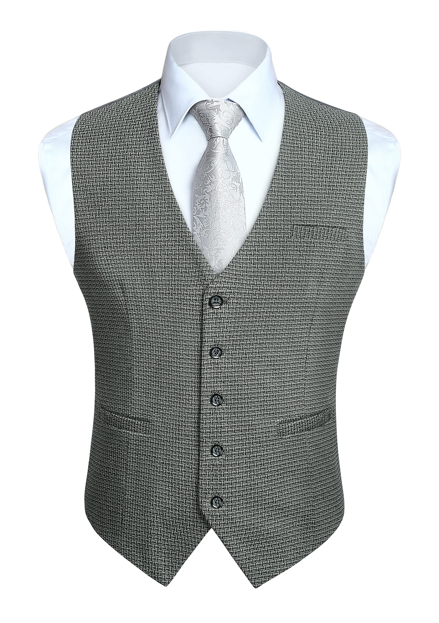 Men's Vintage Waistcoat - Grey 2 S-image-db7c5b49-1d17-4786-87af-3d1d668c2ea7-105616