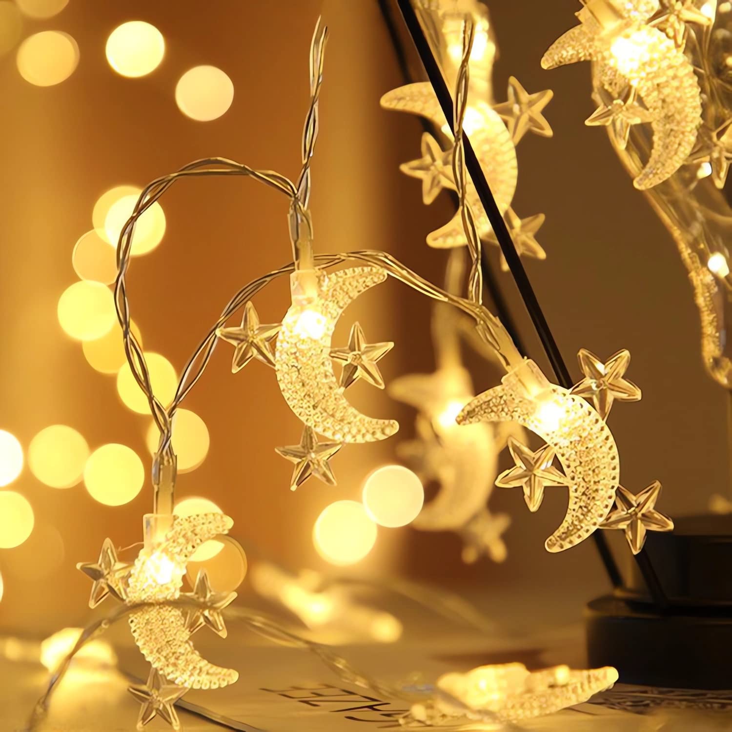 Solar String Lights 3m 20 LED Fairy Lights - Battery Powered Star & Moon for Indoor/Outdoor Decor-image-173a1b6a-b2e0-43fc-9426-28f2deca200c-67834