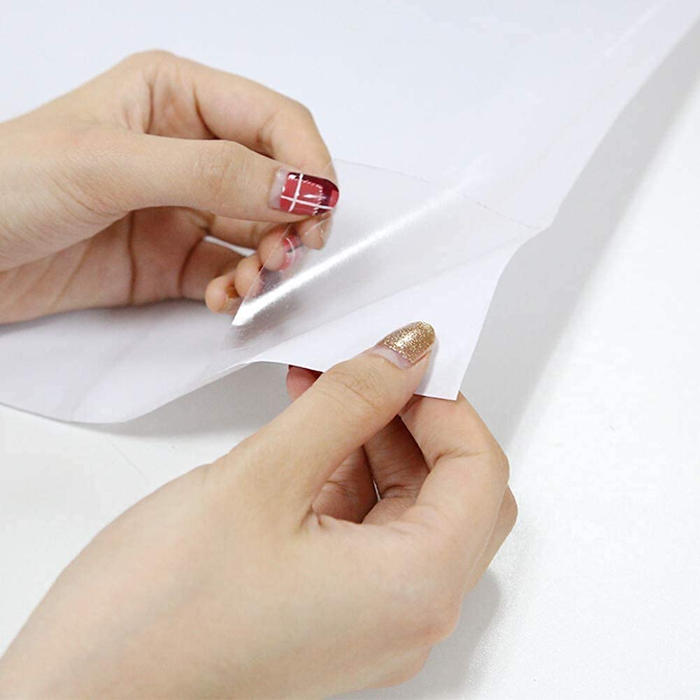 Clear Self Adhesive Wallpaper - White 60x300cm-image-18cf55e8-855c-4c60-9705-347bbdce5a11-110186