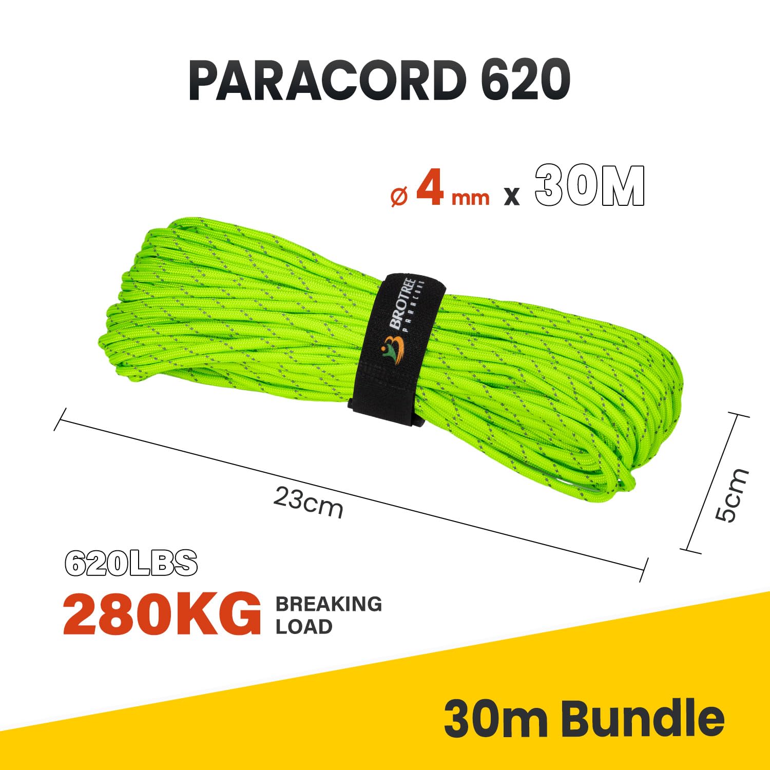 Paracorde Nylon 2mm - 30M - Résistance 45kg - Pour Bracelet, Survivalisme, Camping (Vert Militaire)