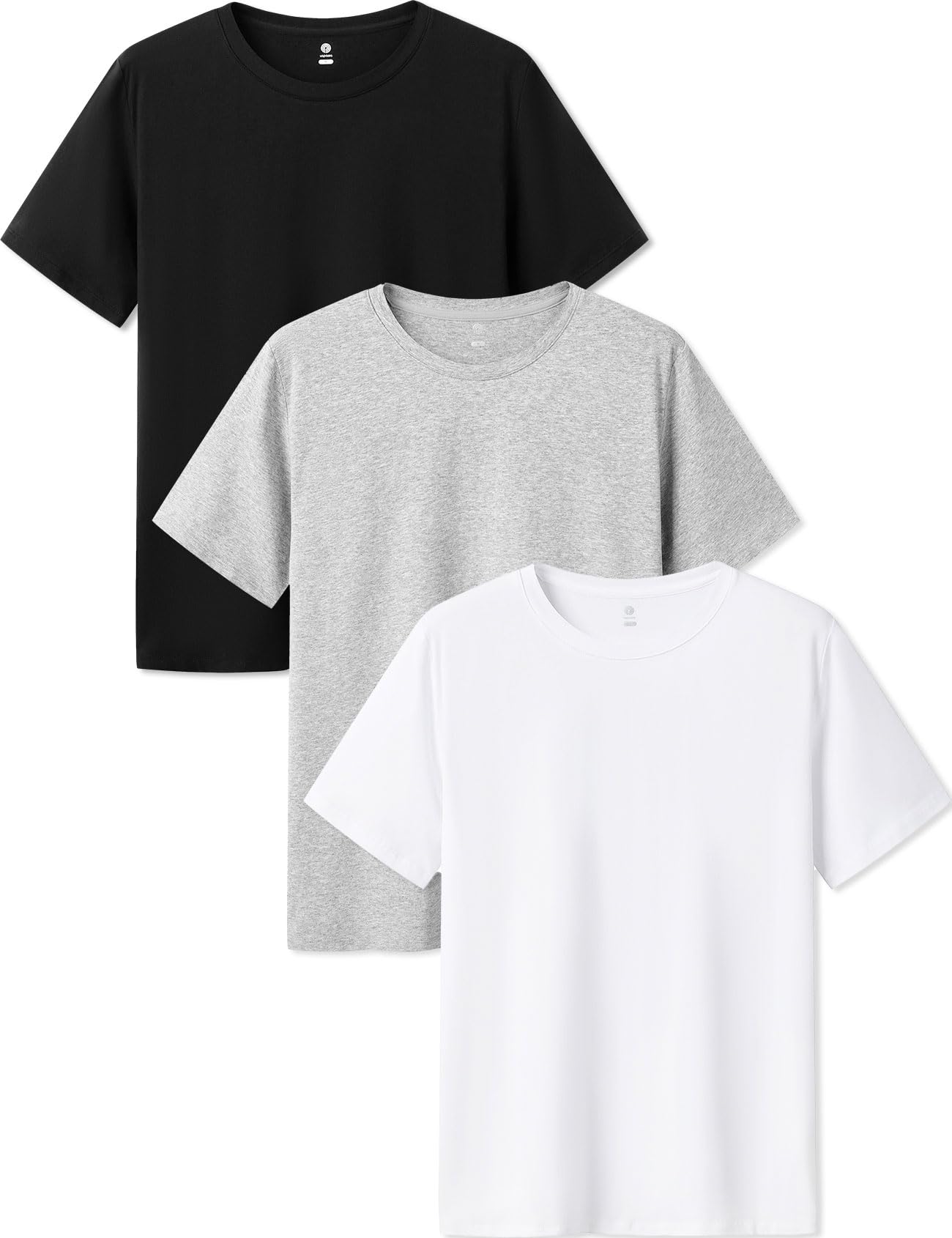 Men's 3 Pack Undershirts - Black/White/Grey Size M-image-b93801ae-c987-464f-9a27-2f2aafaddb07-93316