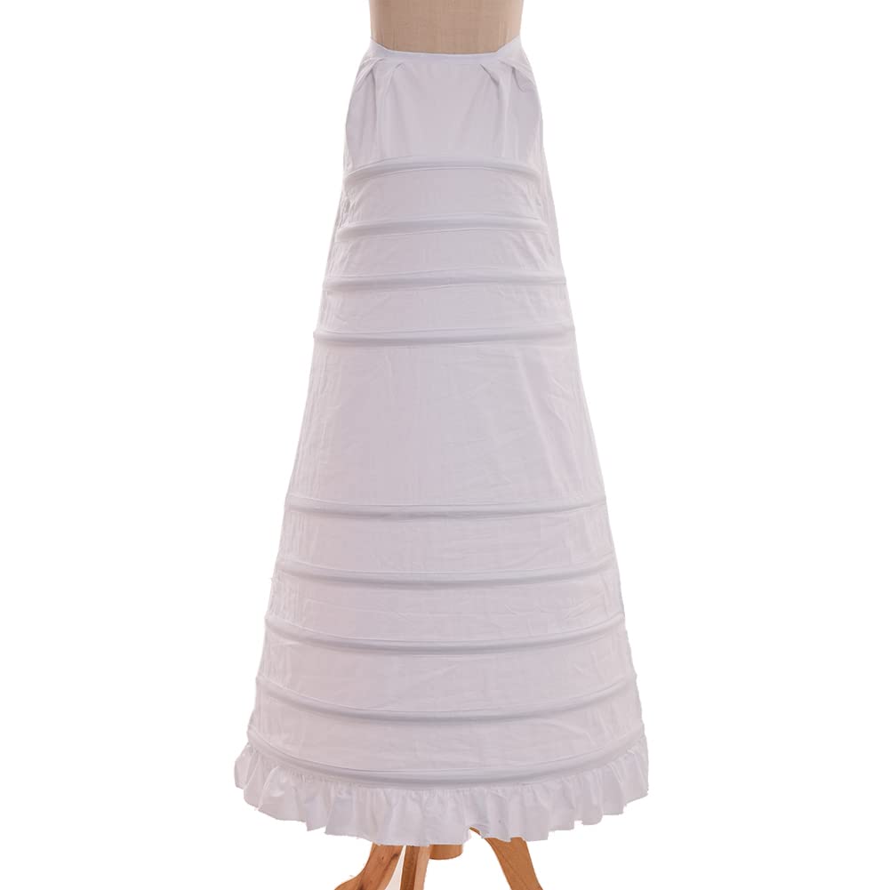 Victorian Petticoat Hoop Skirt - White One Size-image-f90d0f09-9534-42d3-af64-4feba32fce36-108354