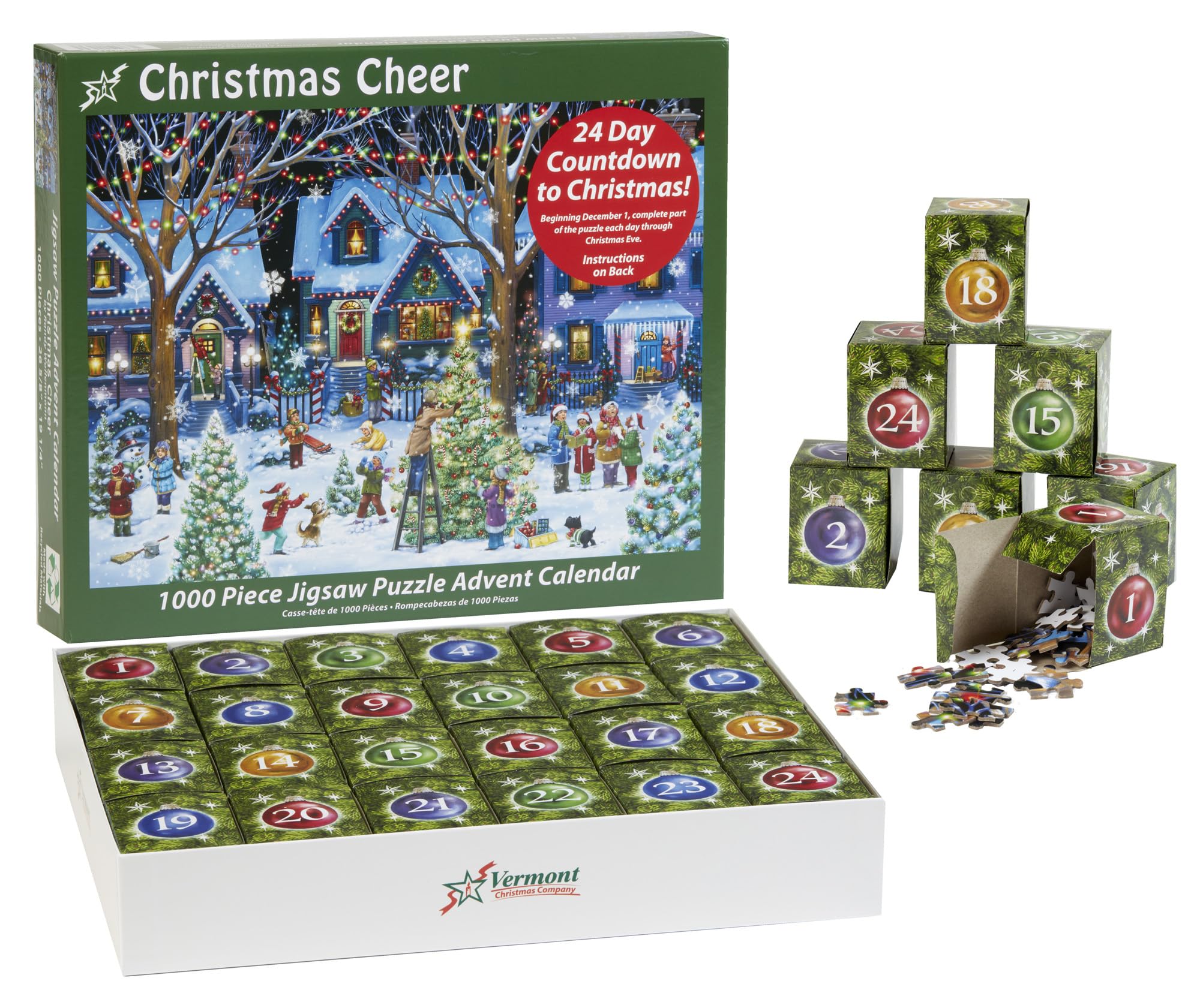 Jigsaw Puzzle Advent Calendar 1000 Pieces - Multicolour 1000-Piece-image-8c868973-ad36-4f15-a7fe-0651987a105d-96770