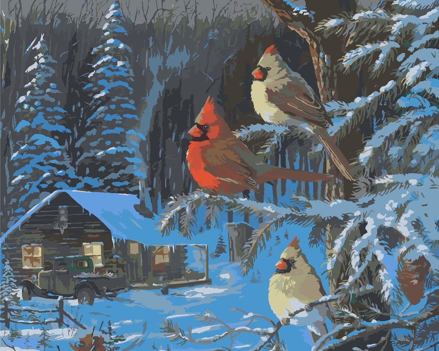 Ledgebay Extra Paint Set for Cabin Fever Paint by Number Kit – Full Acrylic Replacement Paints-image-afa4fd4e-705b-4650-9750-5b1e70c23efb-55051