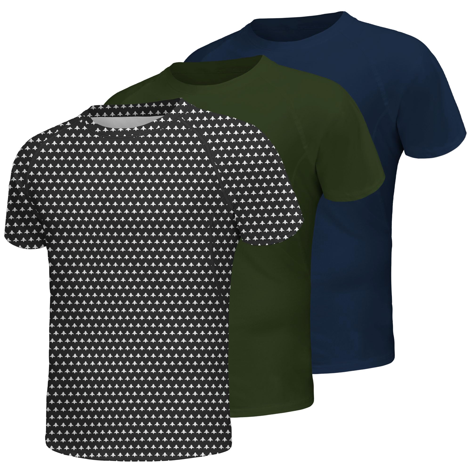 Men's Athletic T-Shirt Quick Dry - Black Arrow/Navy/Army Green M-image-aaf6b8d2-17fb-47c1-a383-036ea08f3003-87797