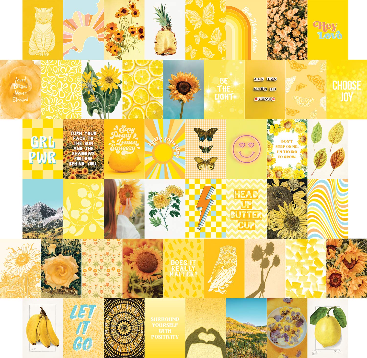 Wall Collage Kit 50 Prints - Yellow 4 x 6 Inch-image-f44d711c-d832-429b-a31d-7aca13618c86-119220