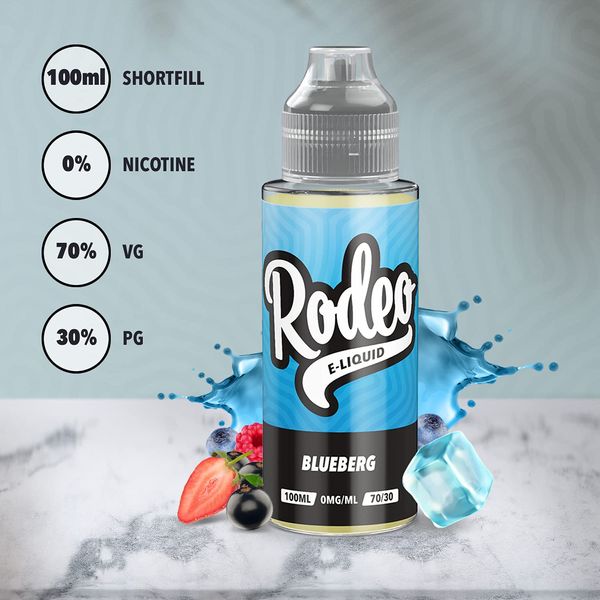 rodeo vape liquid Rodeo Vape Liquid Nicotine Free 4 x 100ml Blueberry + Cherry + Grape +  Strawberry Vape Juice E Liquid 70/30 Sub Ohm Flavoured: Amazon.co.uk:  Electronics & Photo main image 1