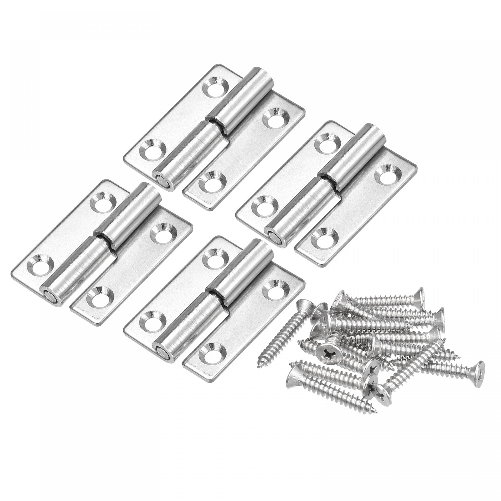 sourcing map Lift Off Hinge, Stainless Steel Left 2" 304 4pcs-image-a43ec585-dad7-4ed5-889d-f5820e2a1029-62936