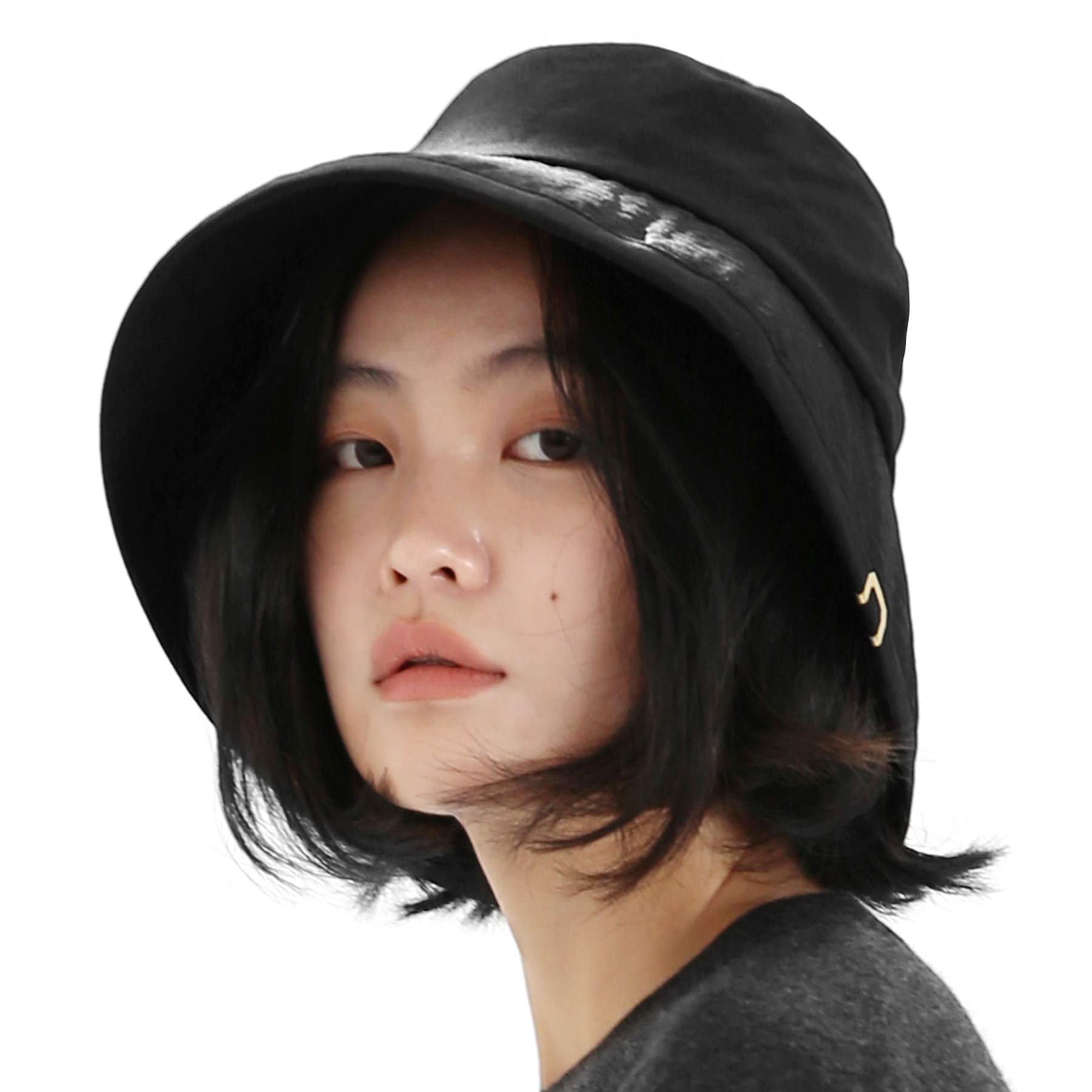 Cotton Wide Brim Bucket Hat - Bio Black One Size-image-4acf24f0-6a6e-40c7-8028-66456b430d4e-111829