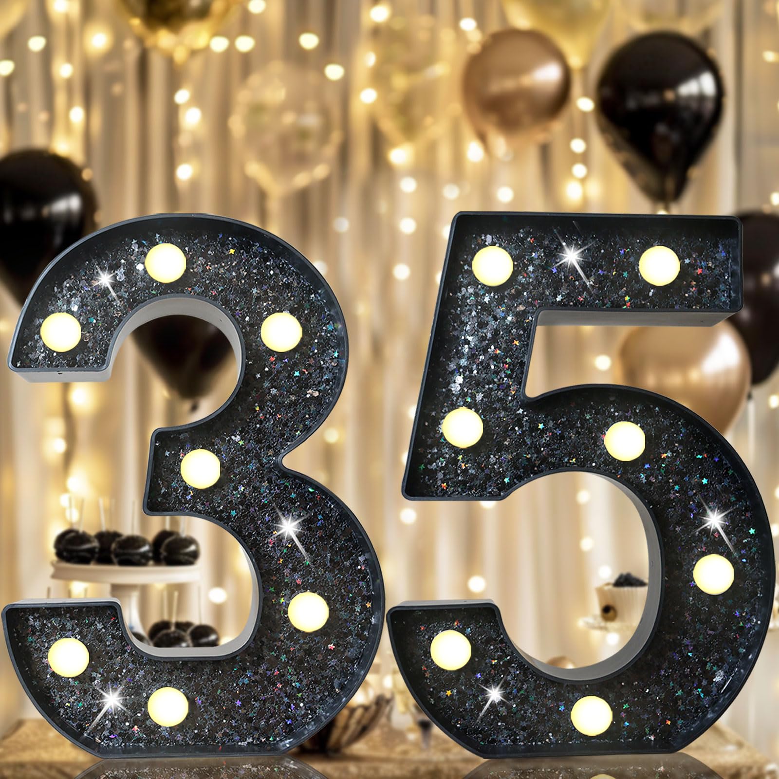 LED Marquee Numbers Glitter Sign - Black Number 35-image-2d659186-b8e4-4d5a-8471-024f6d2e63c4-115765