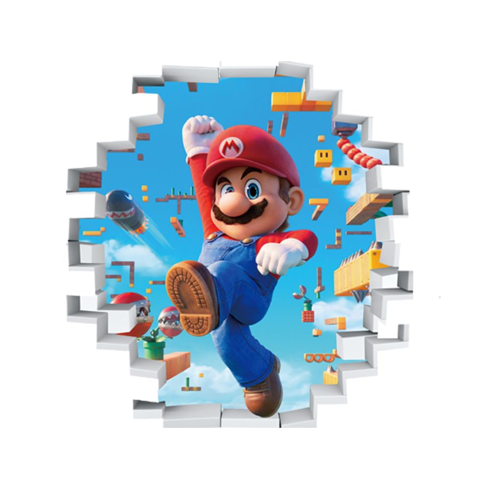 3D Game Wall Stickers for Boys - Self-Adhesive PVC Decals, Easy Application for Bedroom & Playroom Decor (43x50cm)-image-e94ae1bc-379f-4390-9b19-d19c7cc1bf23-66552