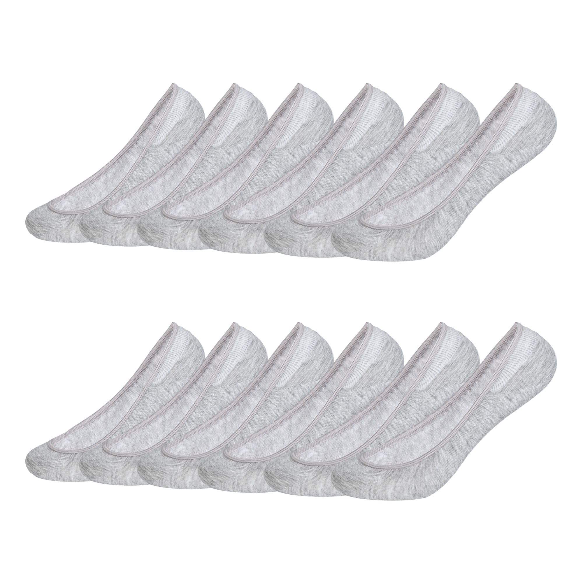 Zeltauto Women No Show Sock Invisible Socks Non Slip (6Pairs (4-6))