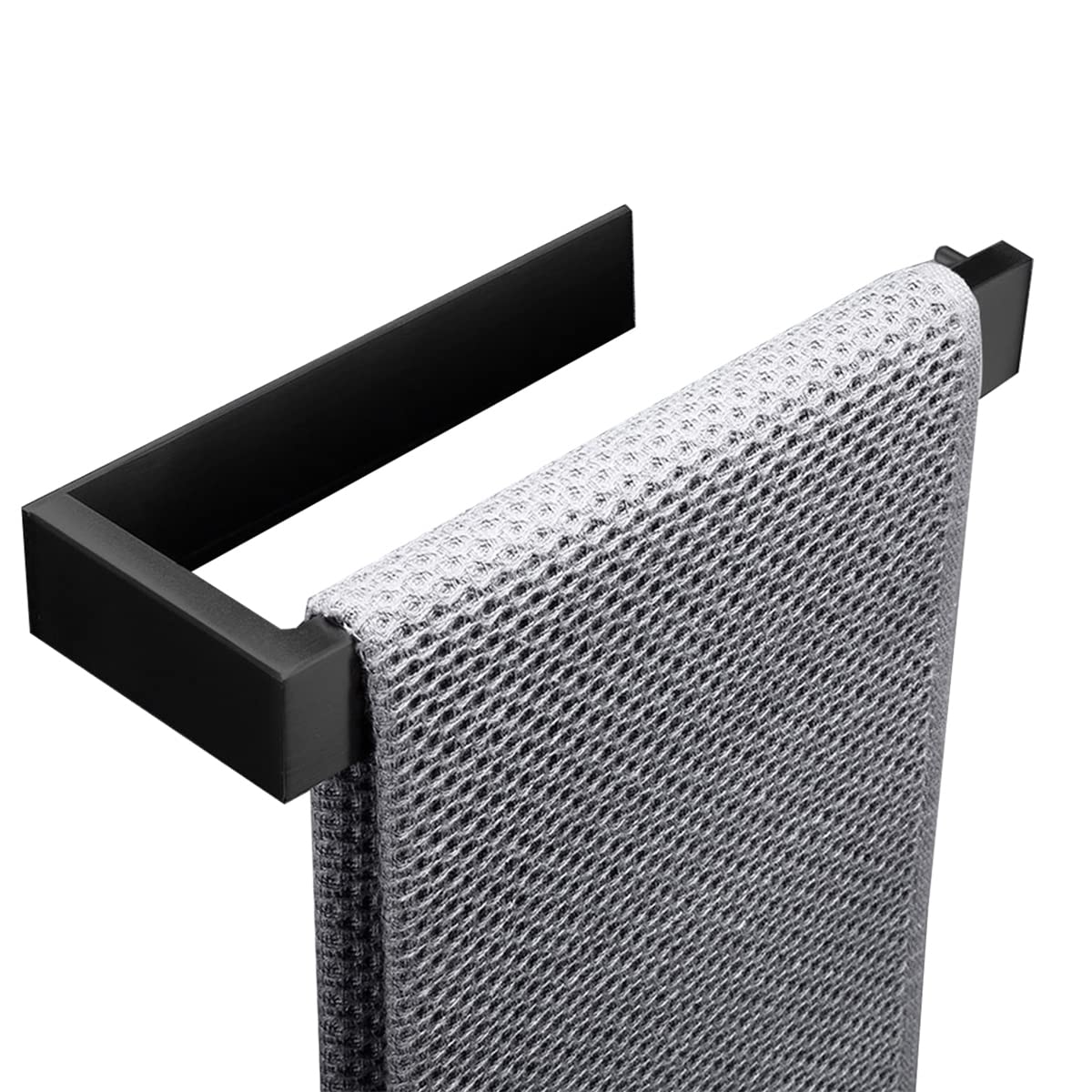 Hallyware Self Adhesive Hand Towel Holder SUS Stainless 304 Black-image-ec487f79-667a-4708-863e-0ef0d8b90e0d-63754