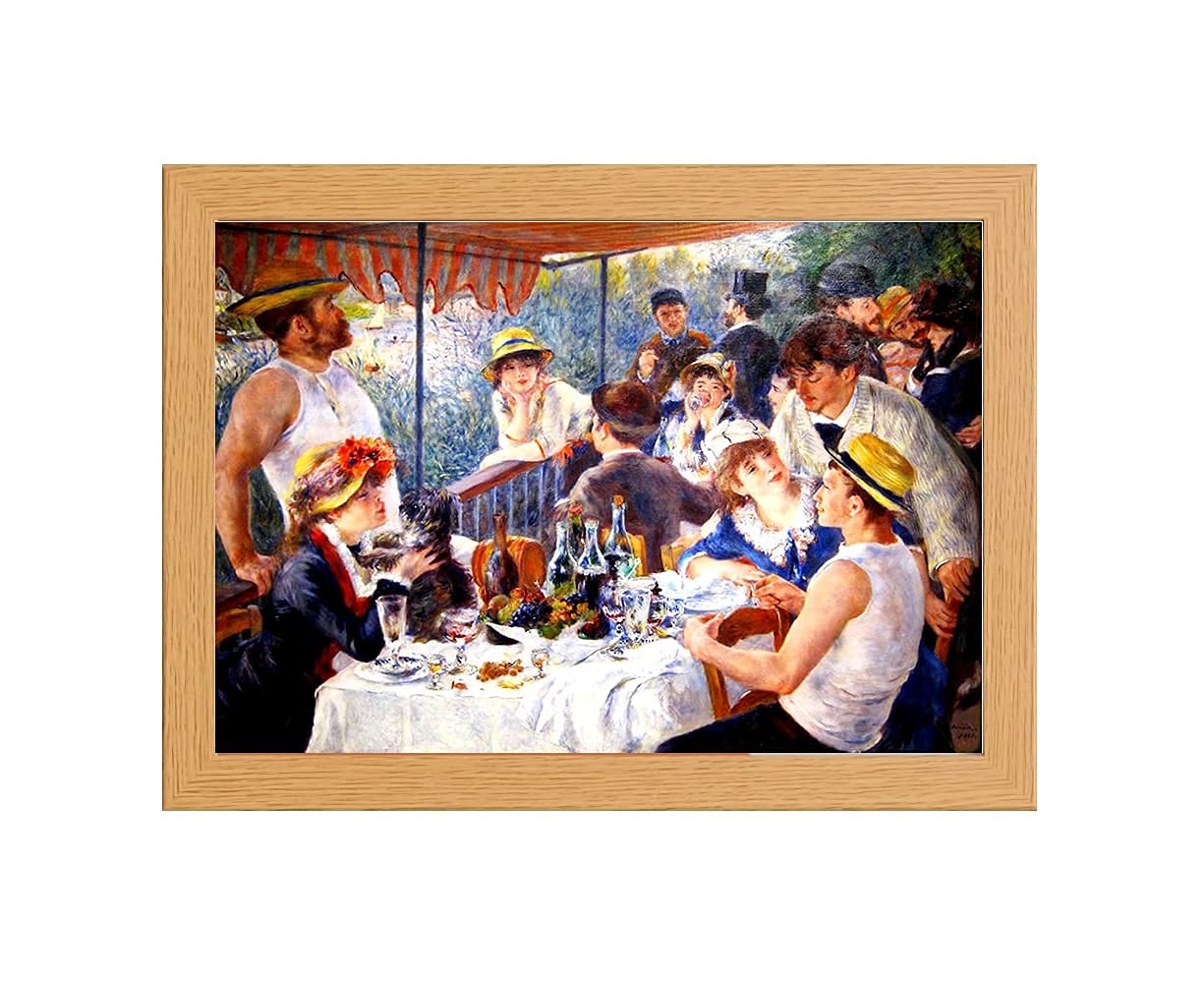 Framed Impressionist Print - Renoir Luncheon 34.3L x 25.4W cm-image-49dc110d-fca2-4a9a-ab83-006122c910c3-113163