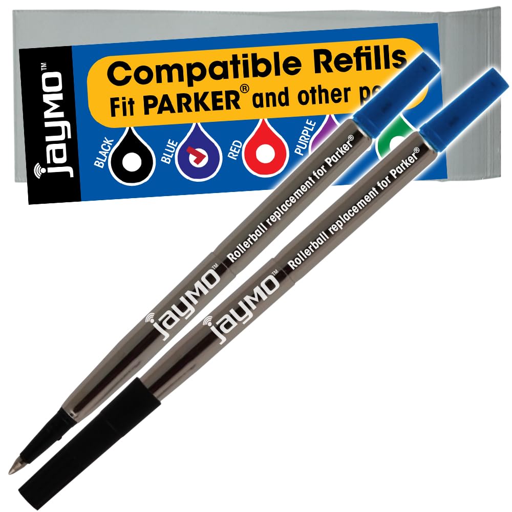 Jaymo Blue Rollerball Pen Refills - 12 Pack-image-dc850583-0479-4d8e-b422-7ae149a5d4a9-56416