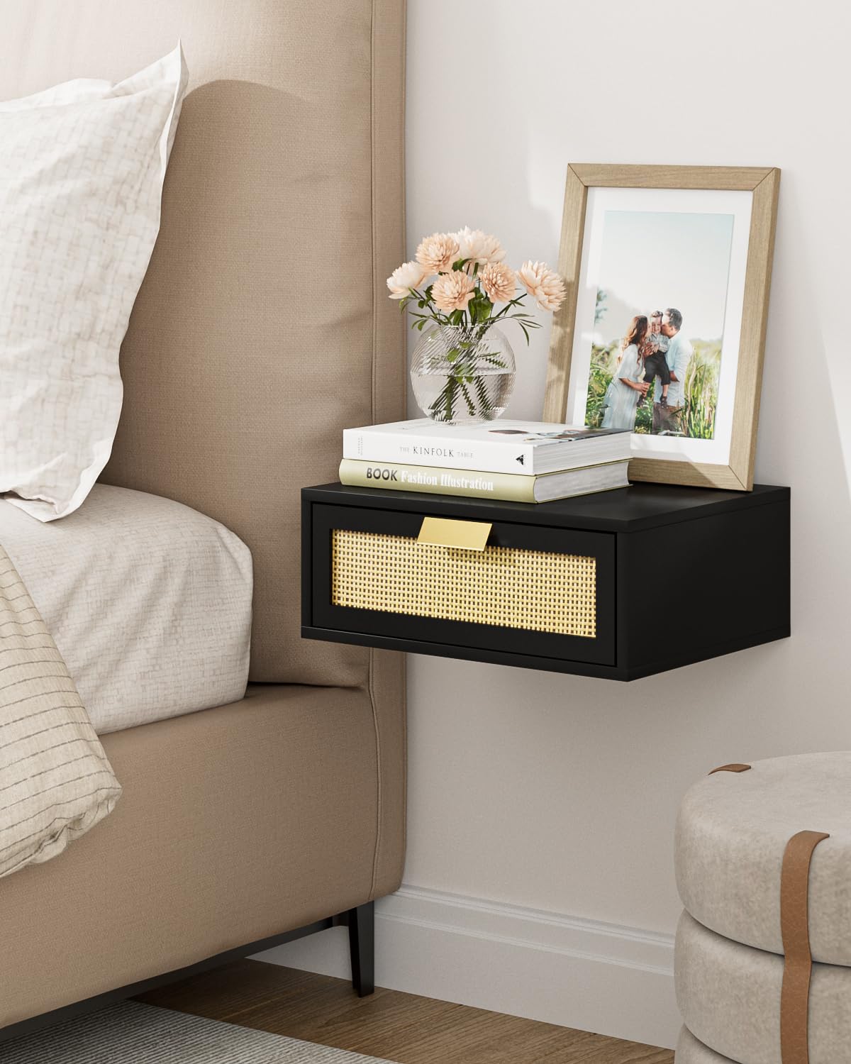 HEYZOEY Floating Bedside Table, Side Room,Bathroom,Bedroom,Yellow-image-8ab7a6fc-fddd-4983-abbf-396af3f82e51-36533