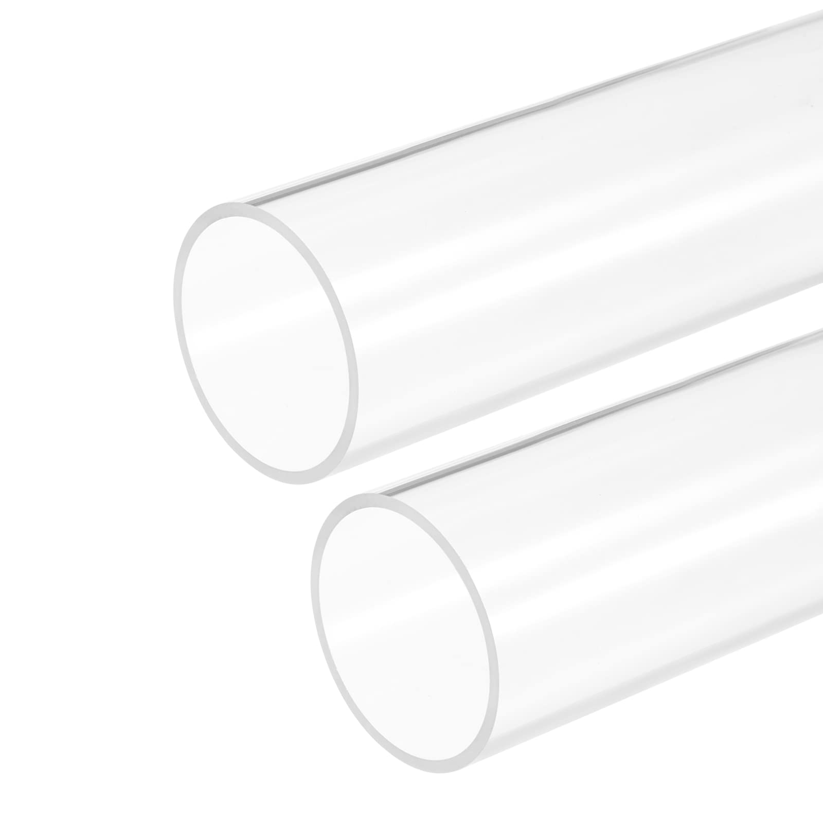 DMiotech Clear Acrylic Pipe Rigid Plastic Tubing 2pcs 61mm x 65mm 12"-image-83dc0c8c-d016-49c9-a986-b9aa9b545732-63223