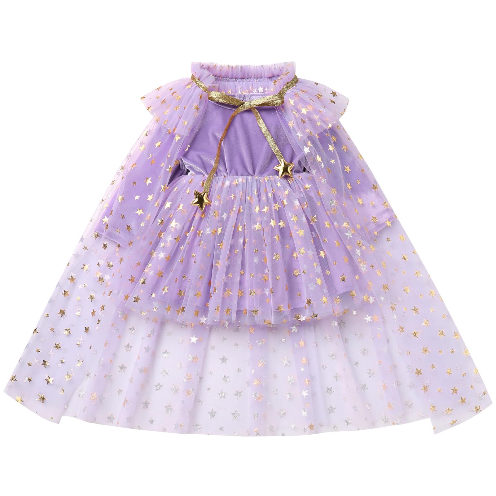 Toddlers Witch Costume Velvet Dress - Purple 9-12M-image-a3d61aad-1632-43e1-896c-c58a0392edd3-115472