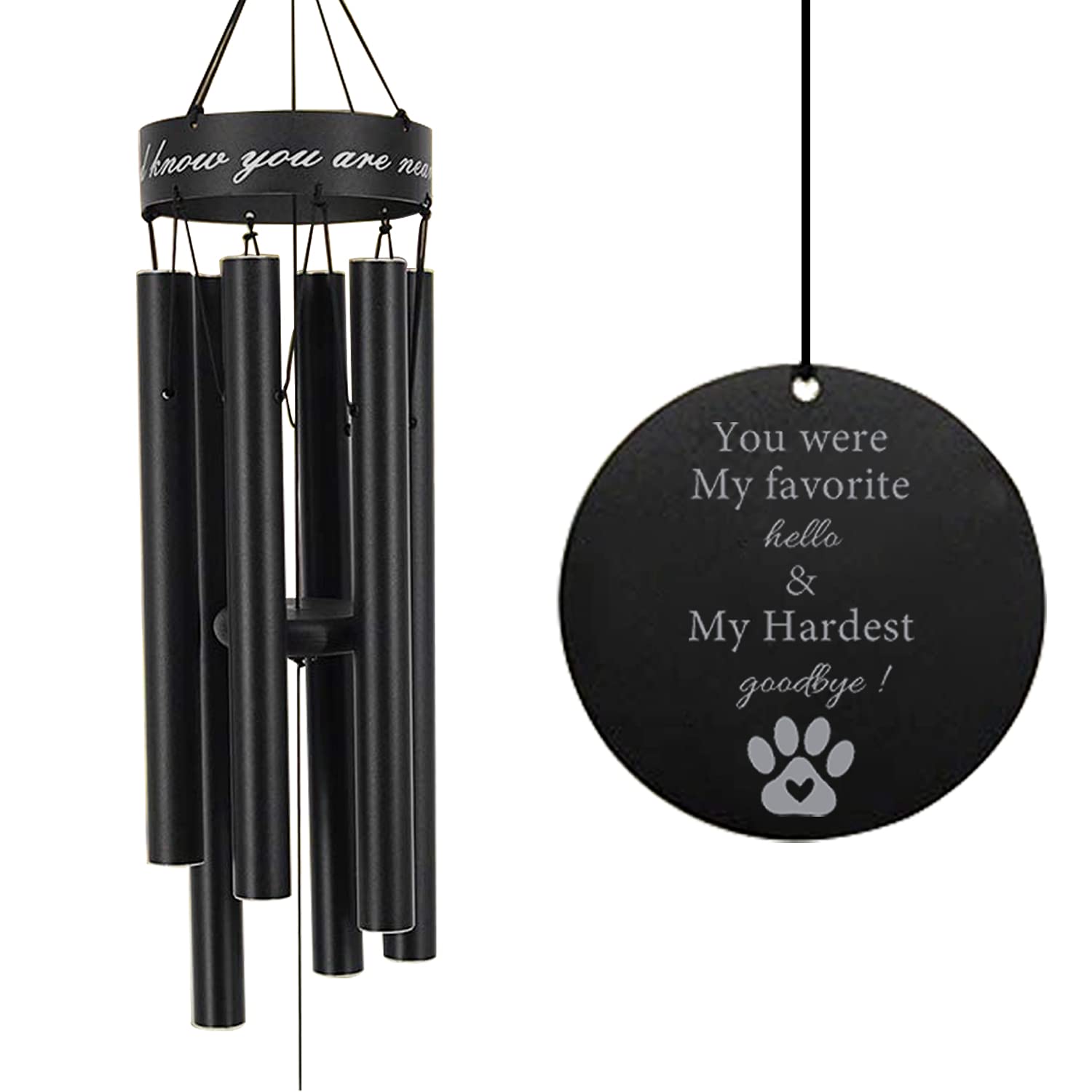 Pet Memorial Wind Chime - Black 30"-image-58e70216-e0fb-4af5-92fc-6895e73ffb45-110298