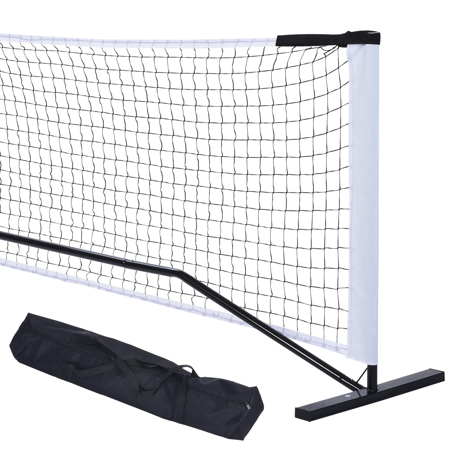 Portable Pickleball Net 22FT with Frame & Bag - Black-image-698d3700-789f-418b-b5f6-635f94171993-96717