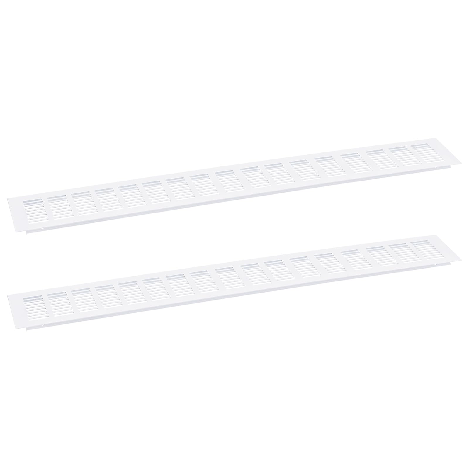Aluminium Vent Cover Set 2Pcs - White 700x100mm-image-ec809883-eb19-4c4a-b407-43c09dc5ec07-102894