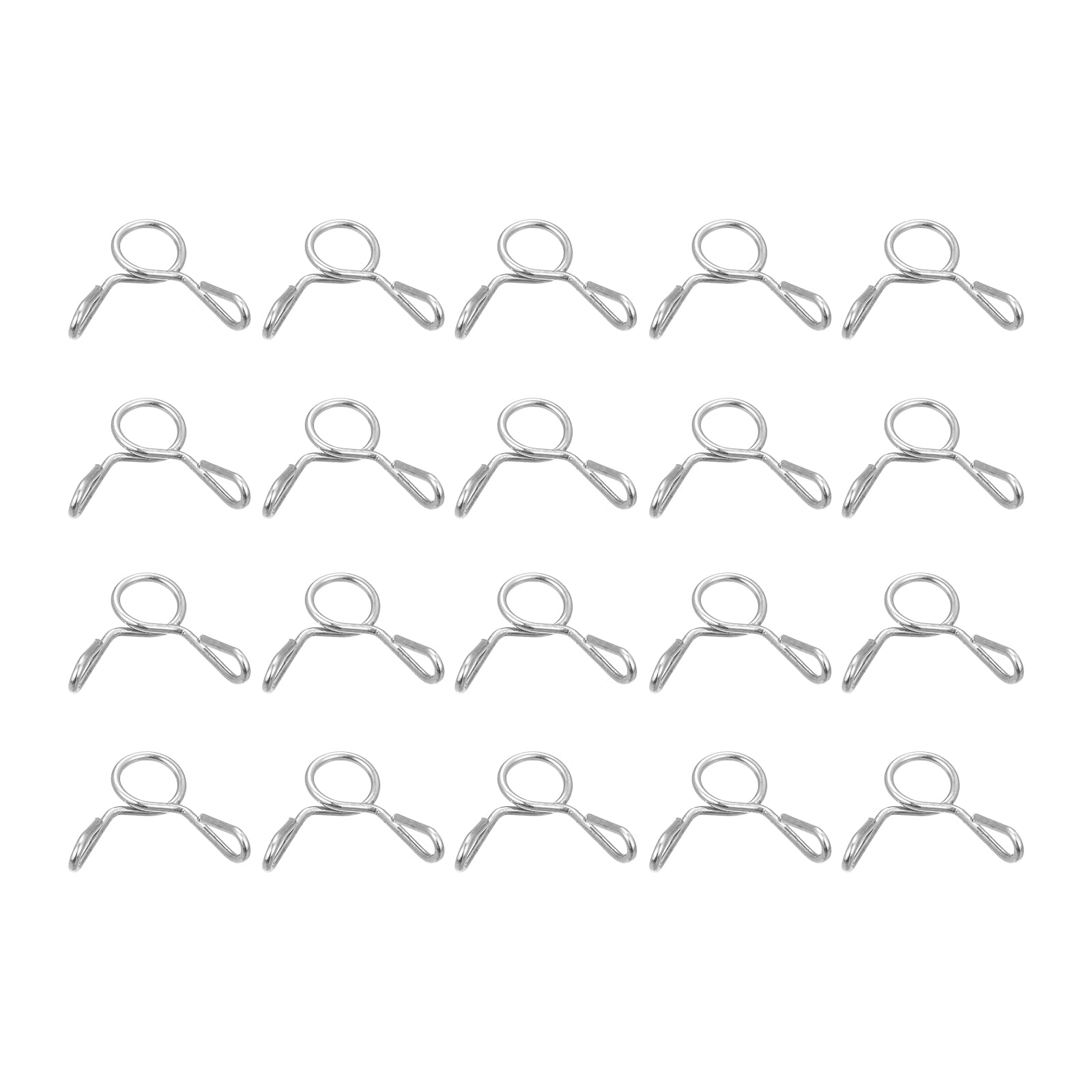 100pcs Stainless Steel Fuel Line Hose Clips for Motorcycles & Scooters - 3mm ID, 4-4.5mm OD-image-a2693719-82af-4f31-8860-ca22e3b91db4-61016