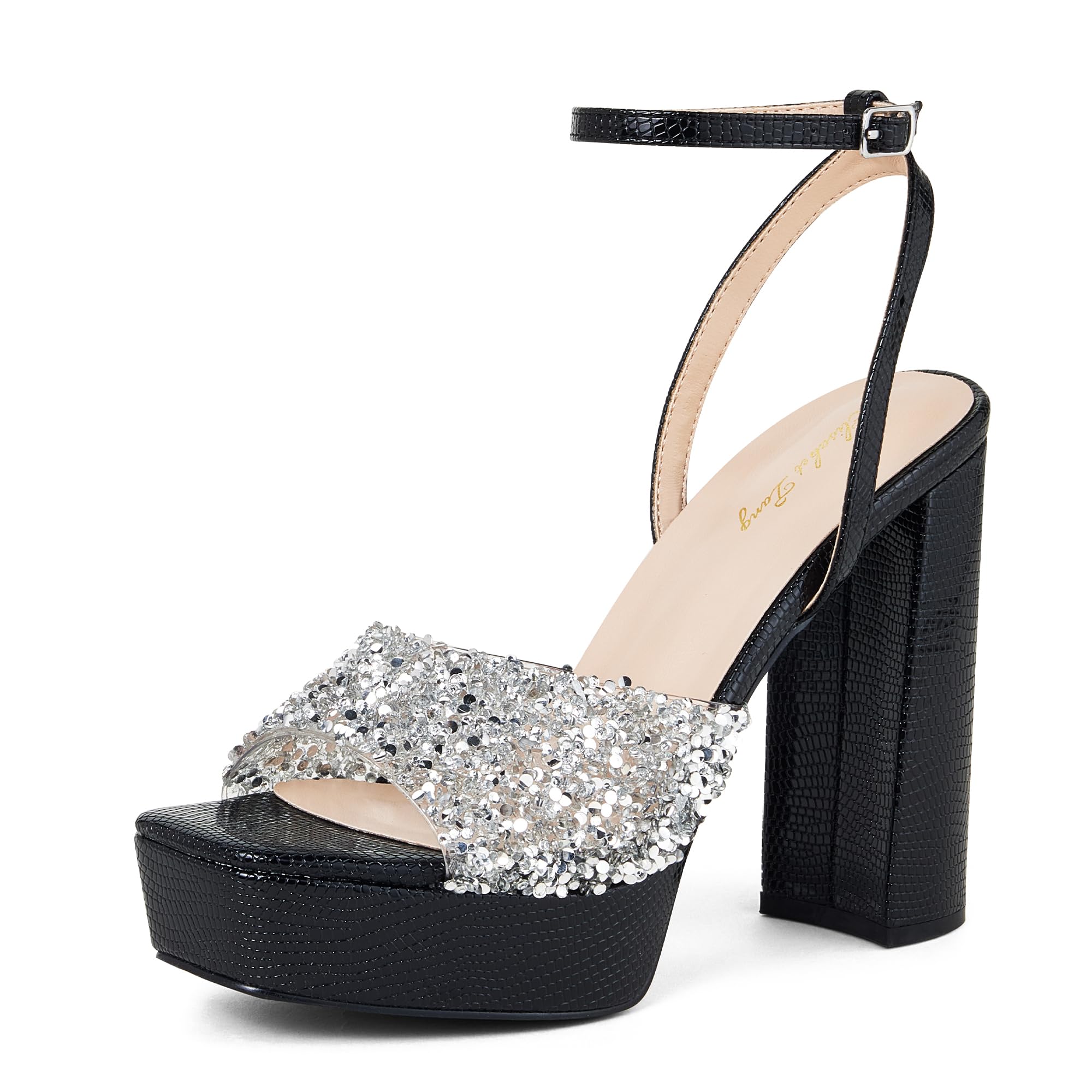 Women's High Heel Sandals - Black UK 6.5-image-d6200d7d-8133-4dfd-ba2e-f915ae41a92b-86555
